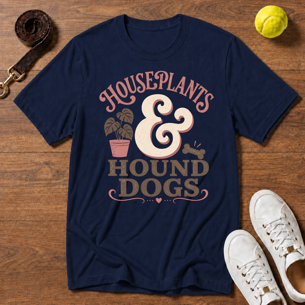 Houseplants & Hound Dogs T-Shirt – Gildan Softstyle