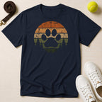 Retro Paw Print T‑Shirt