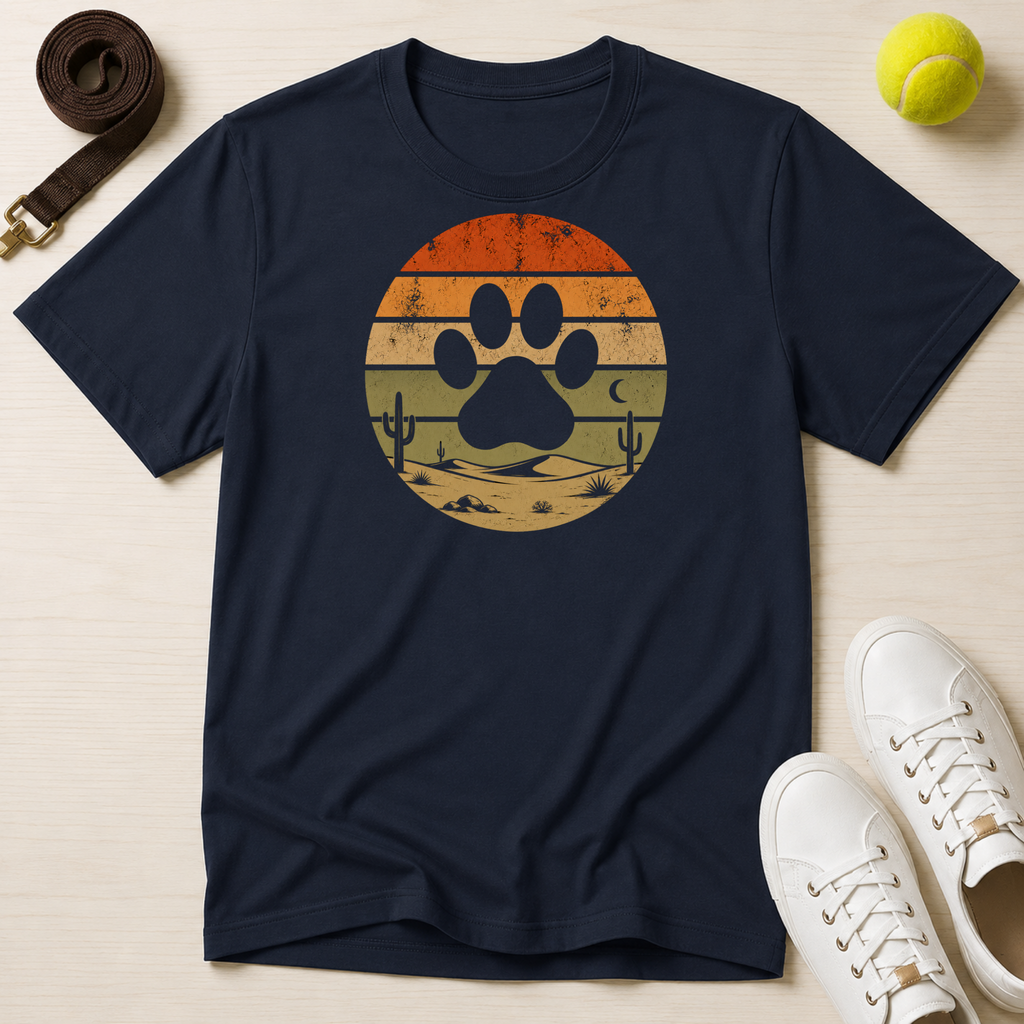 Retro Desert Paw, Classic Tee