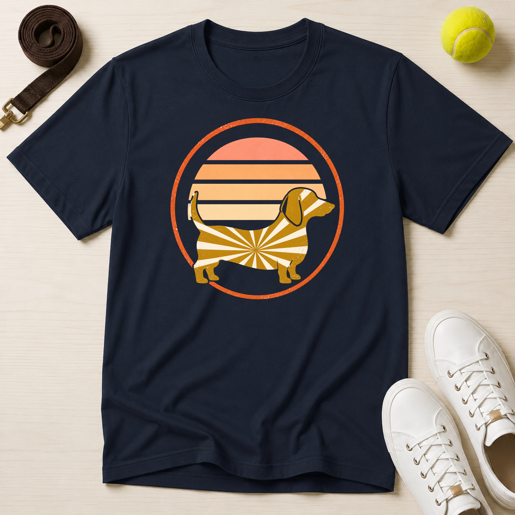 Dachshund Sunset, Classic Tee