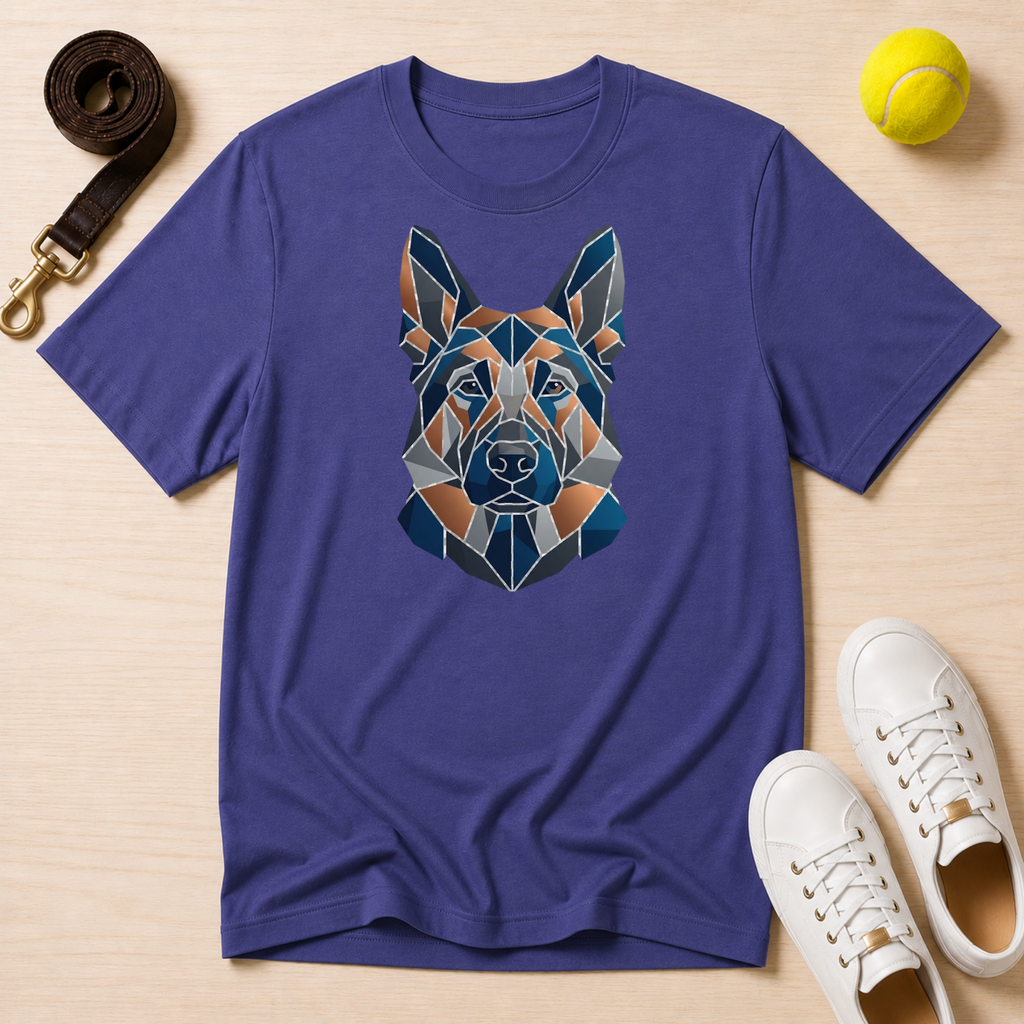 Geometric German Shepherd, Classic T-Shirt
