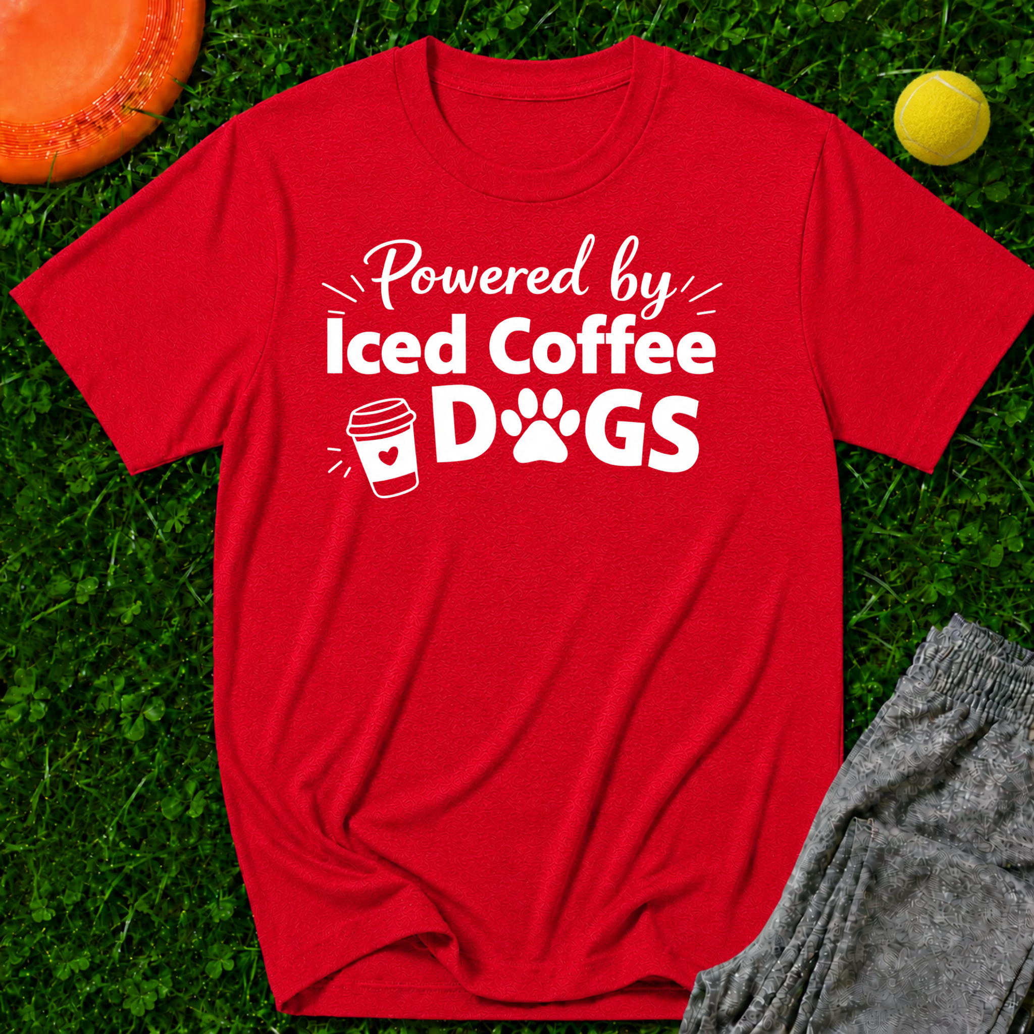 Powered By Iced Coffee & Dogs, Classic Tee