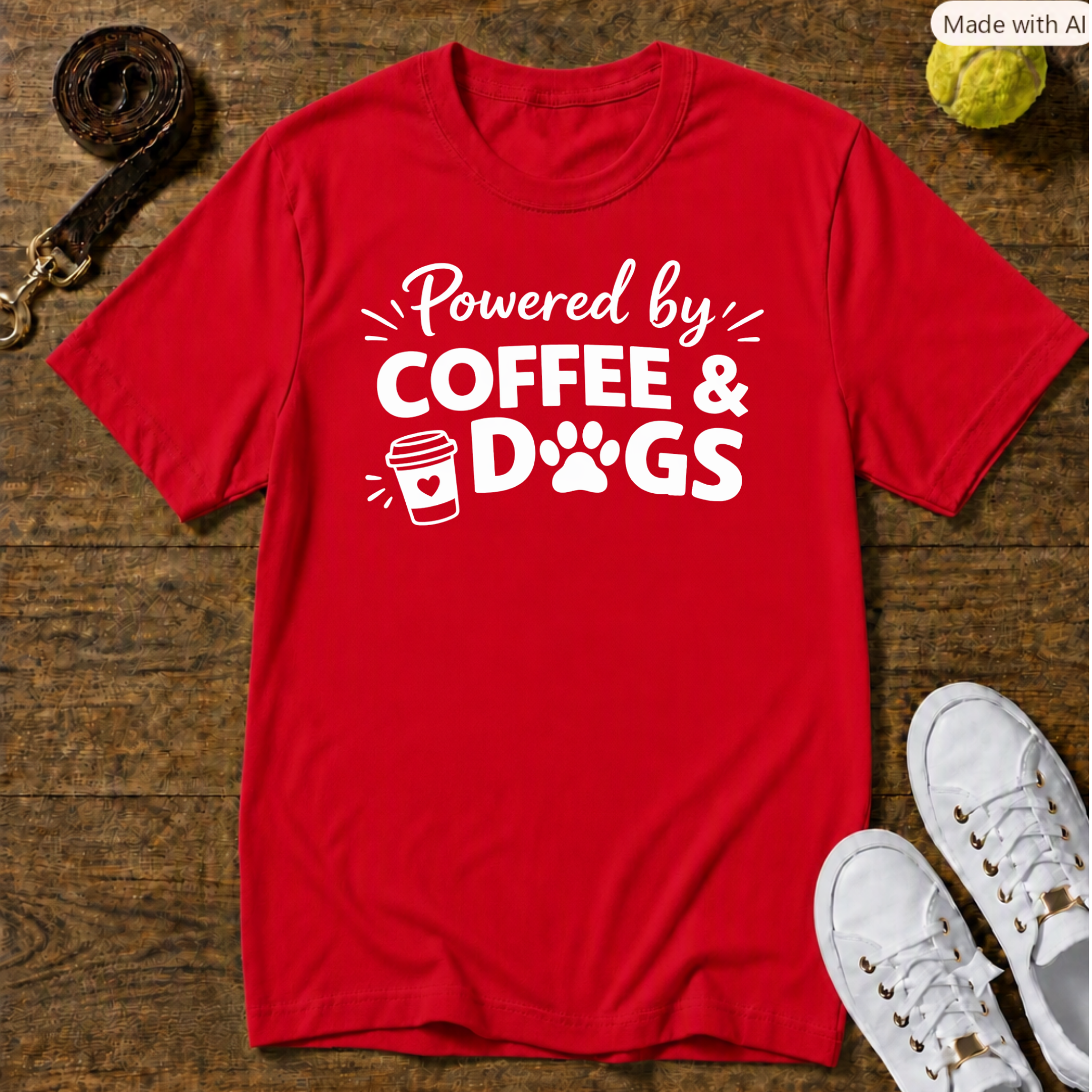 Coffee And Dogs- Gildan Softstyle Tee