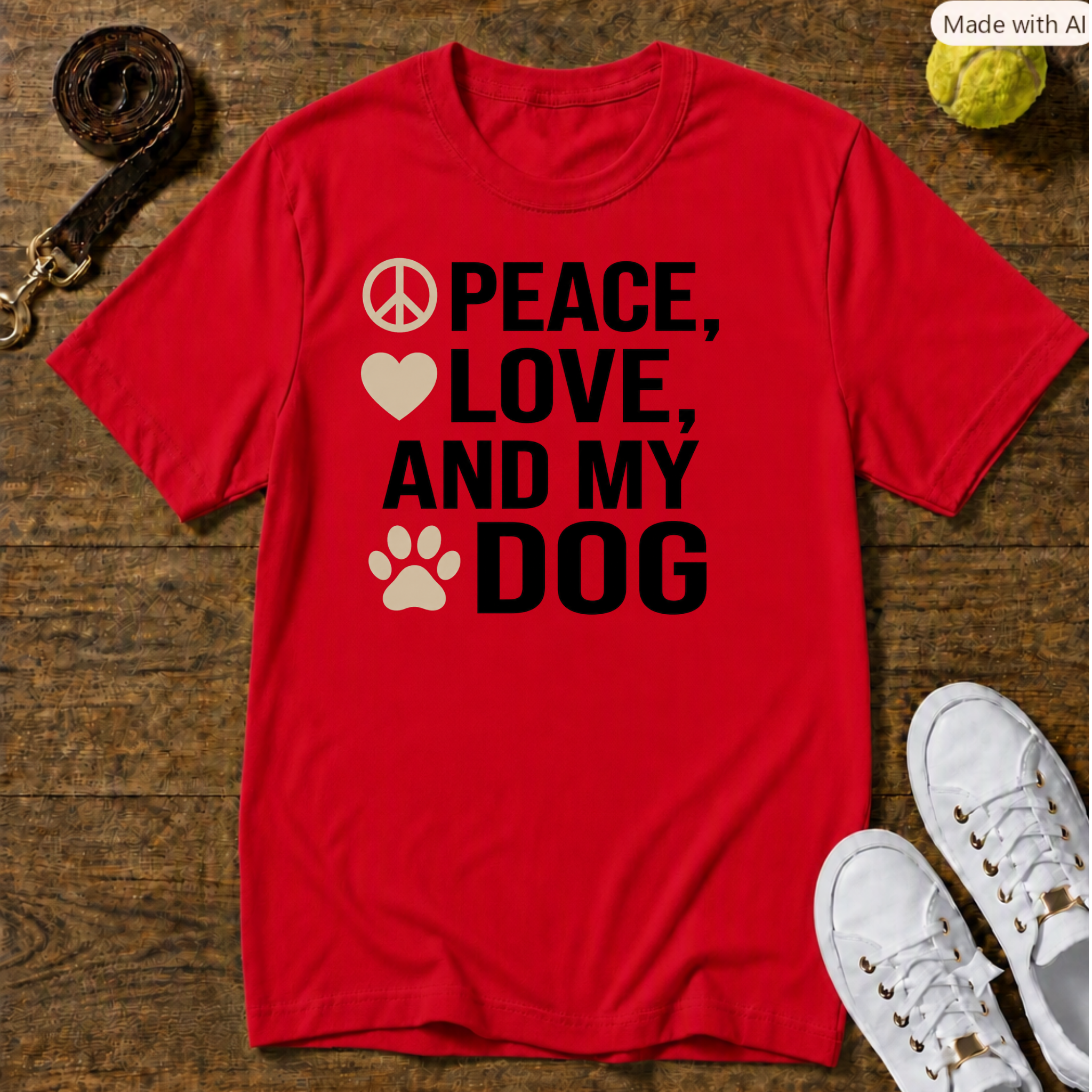 Peace, Love T-Shirt – Gildan Softstyle