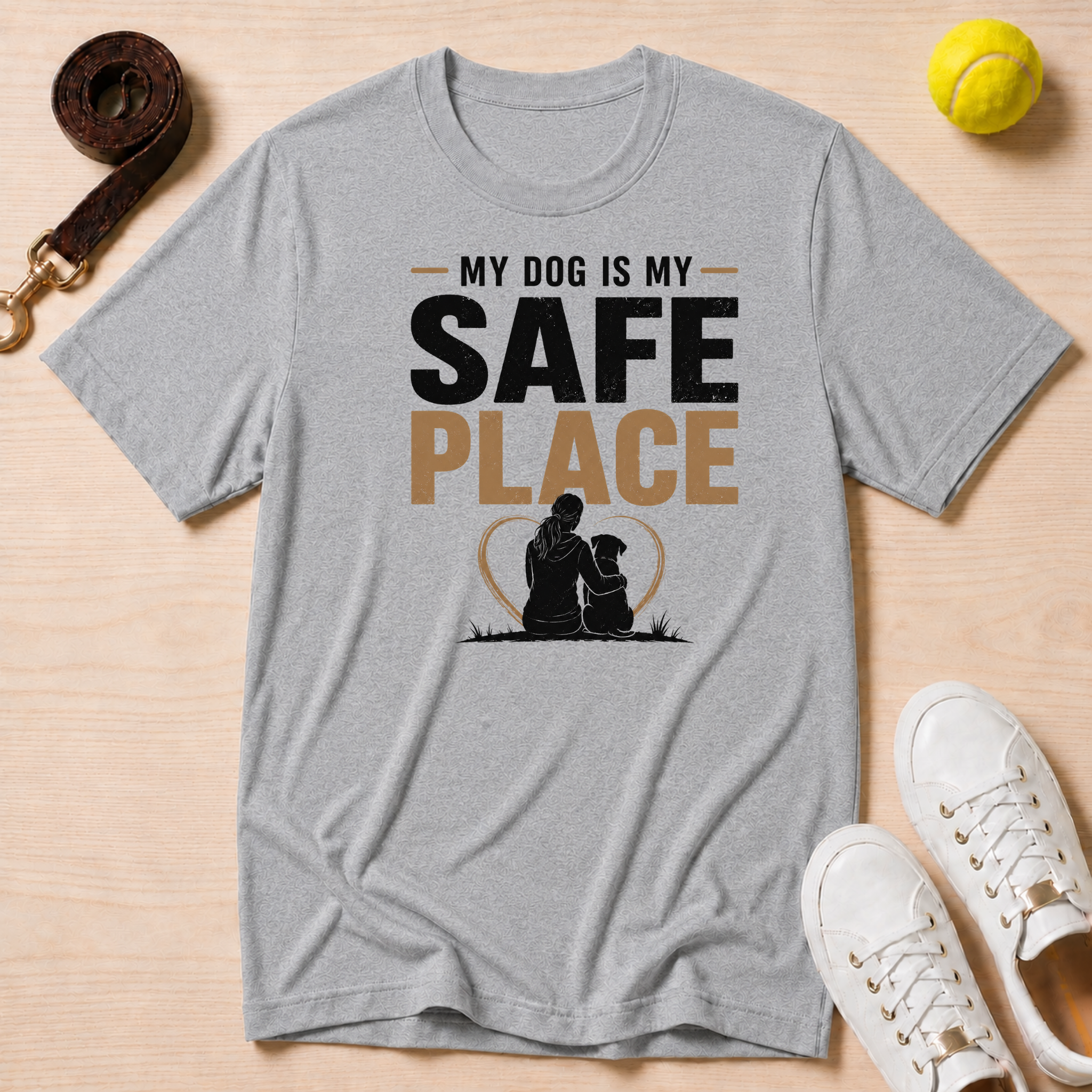 My Dog Is My Safe Place T-Shirt