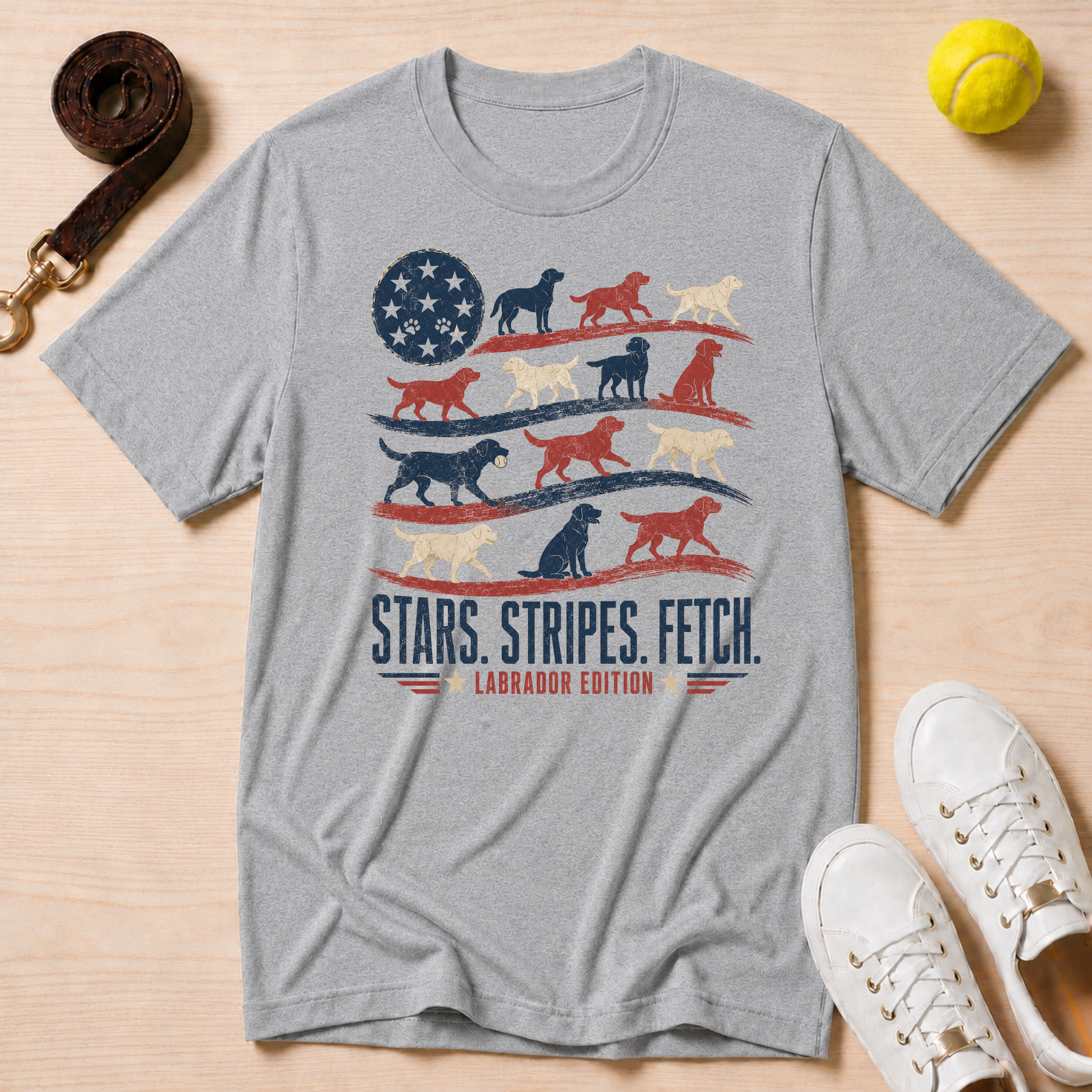 Stars. Stripes. Fetch. T-Shirt
