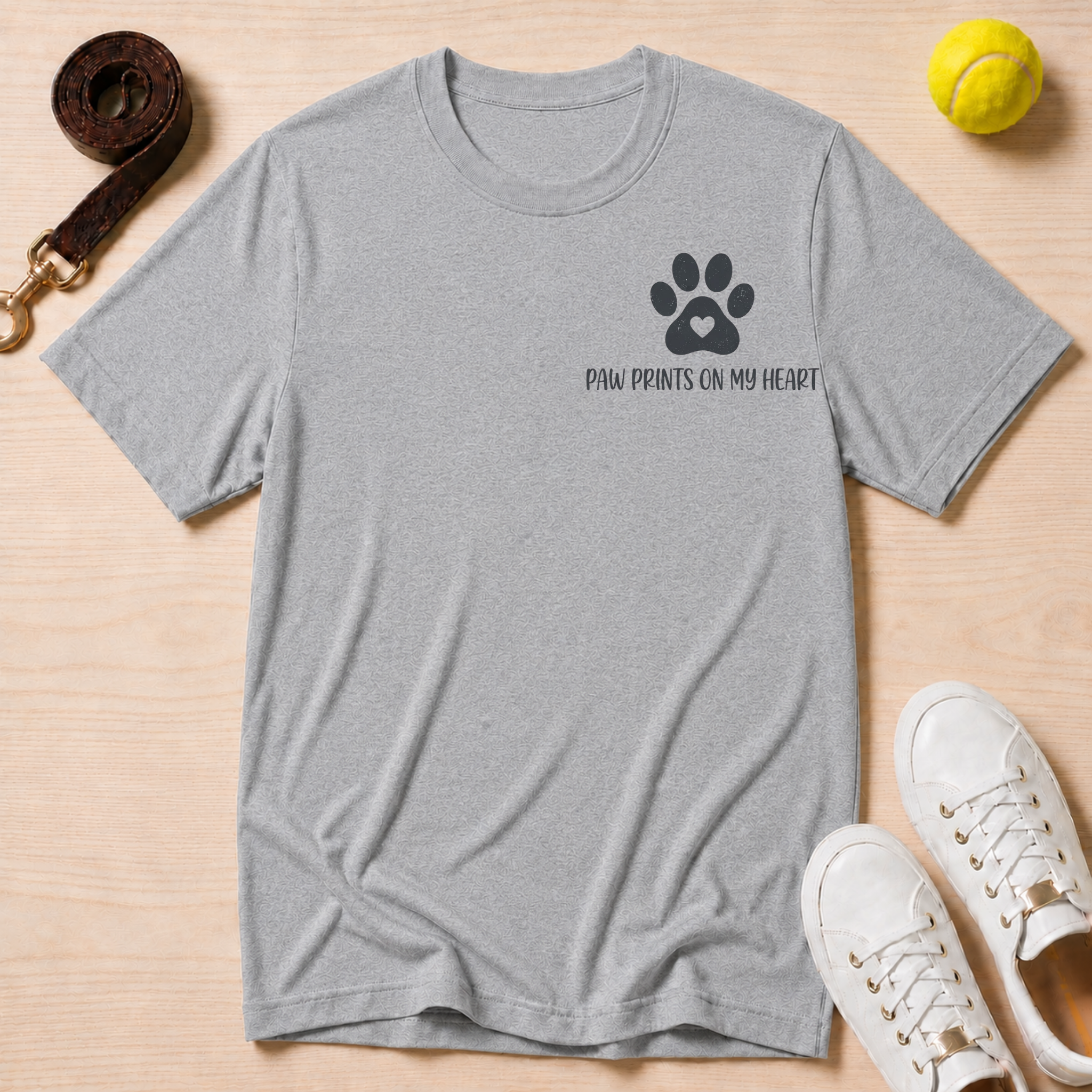 Paw Prints T‑Shirt — Gildan Softstyle