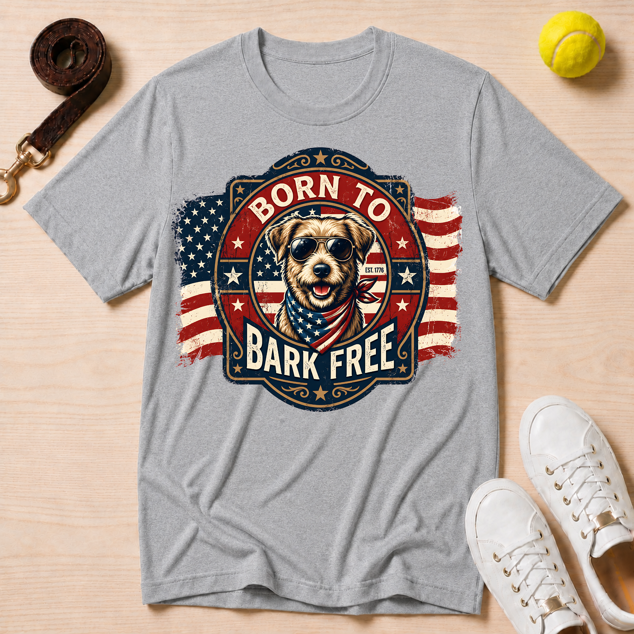 Born to Bark Free T-Shirt