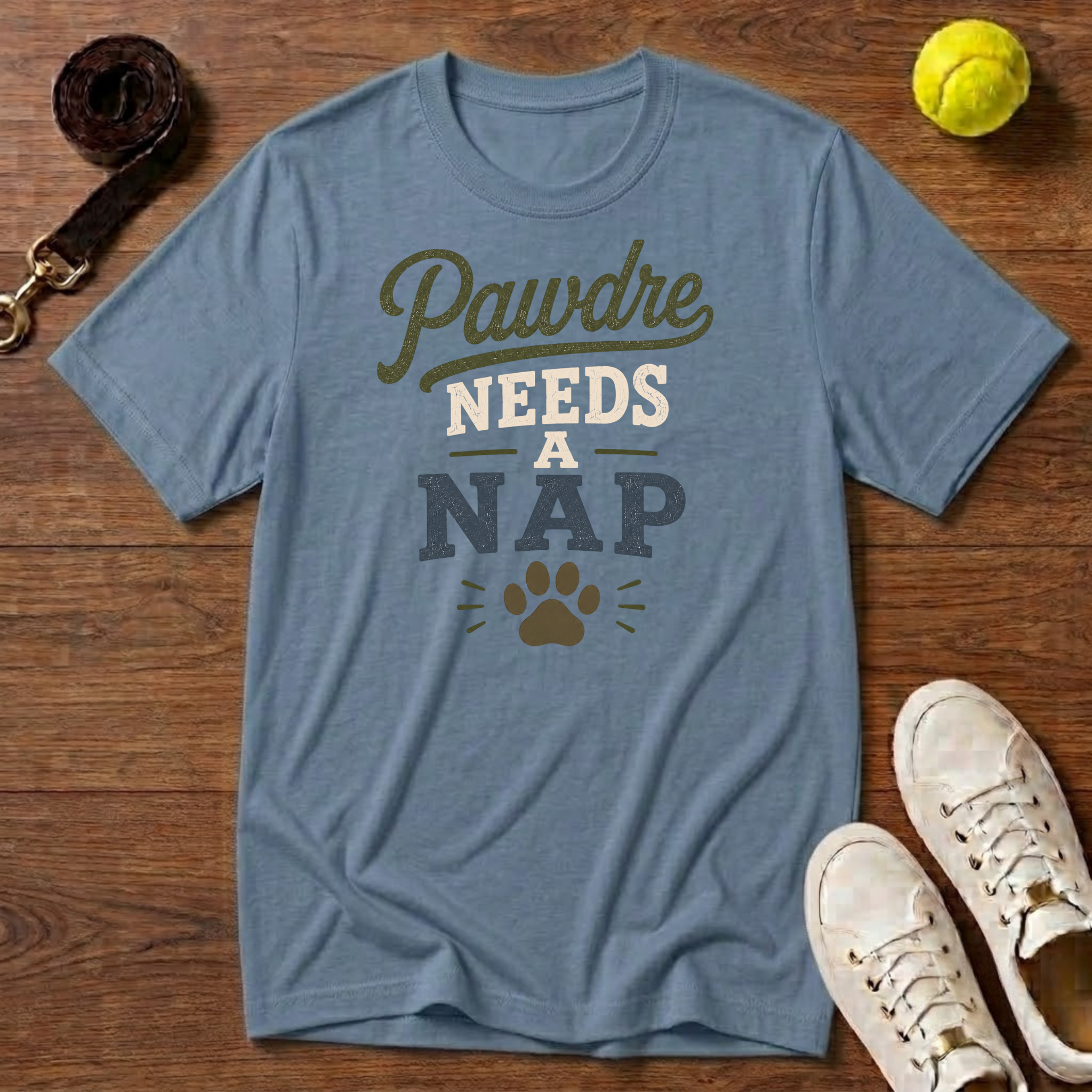 Pawdre Needs a Nap T-Shirt – Gildan Softstyle