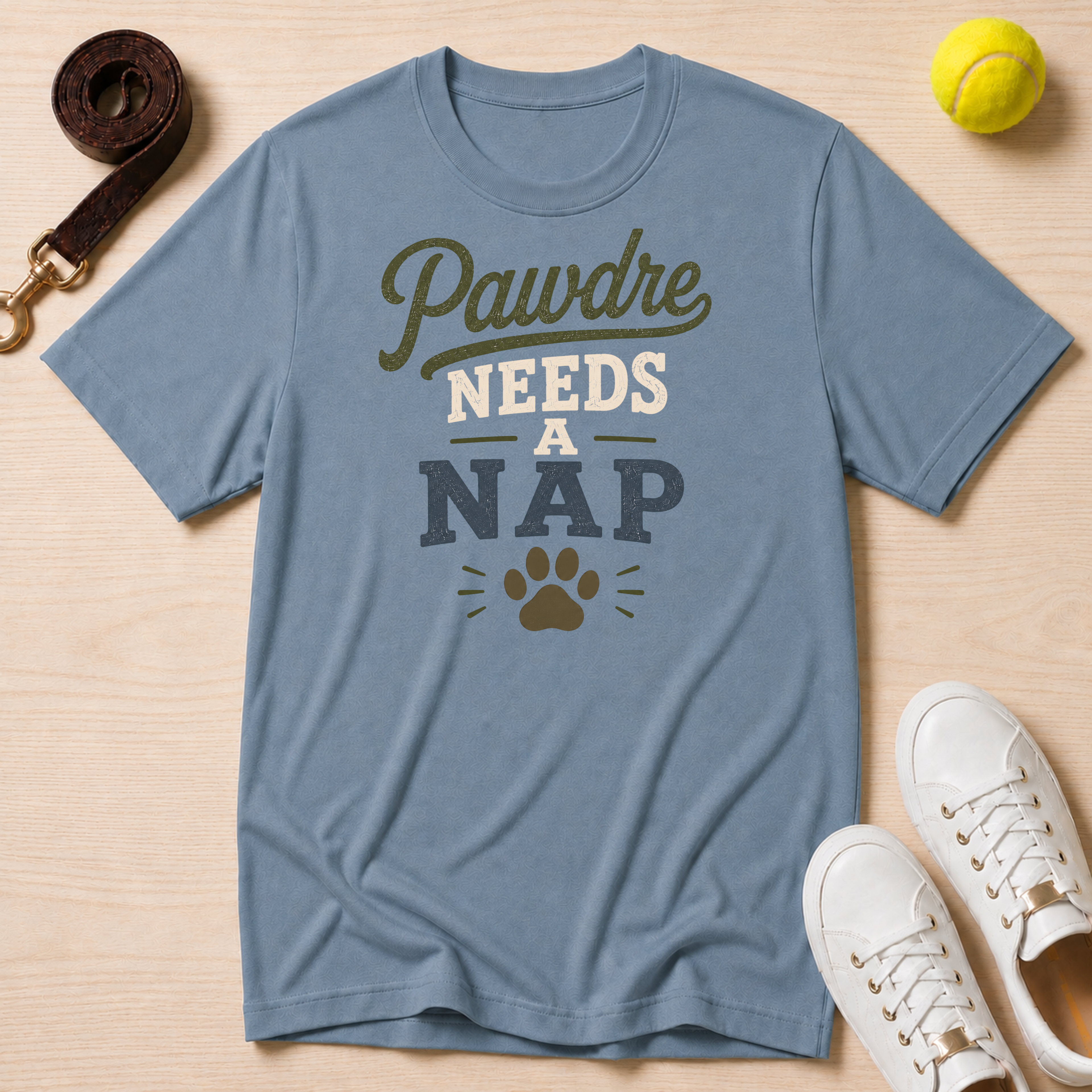 Pawdre Needs a Nap T-Shirt