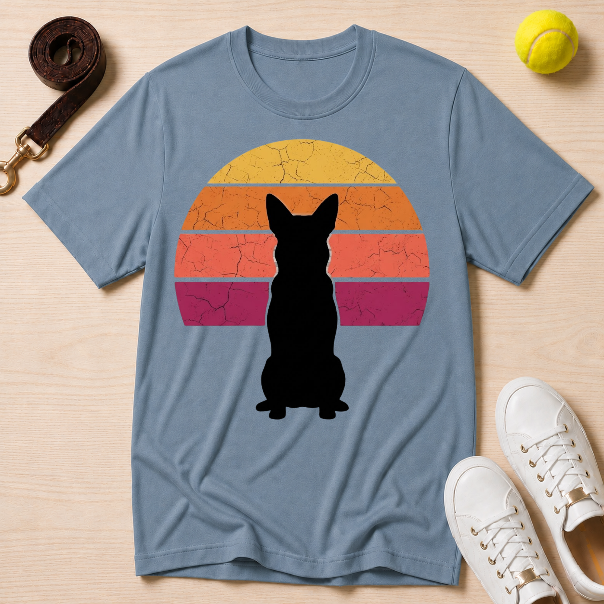 Dog Sunset T-Shirt — Gildan Softstyle