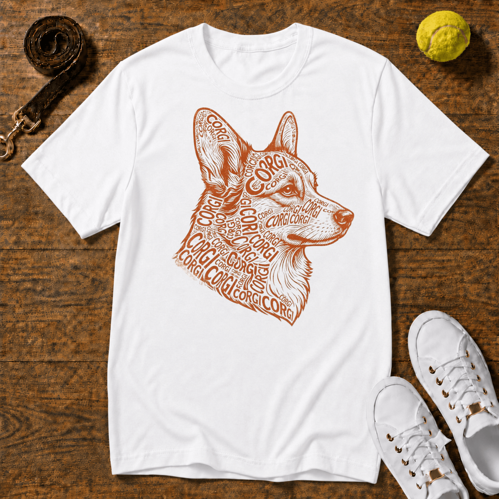 Corgi Head T-Shirt – Gildan Softstyle