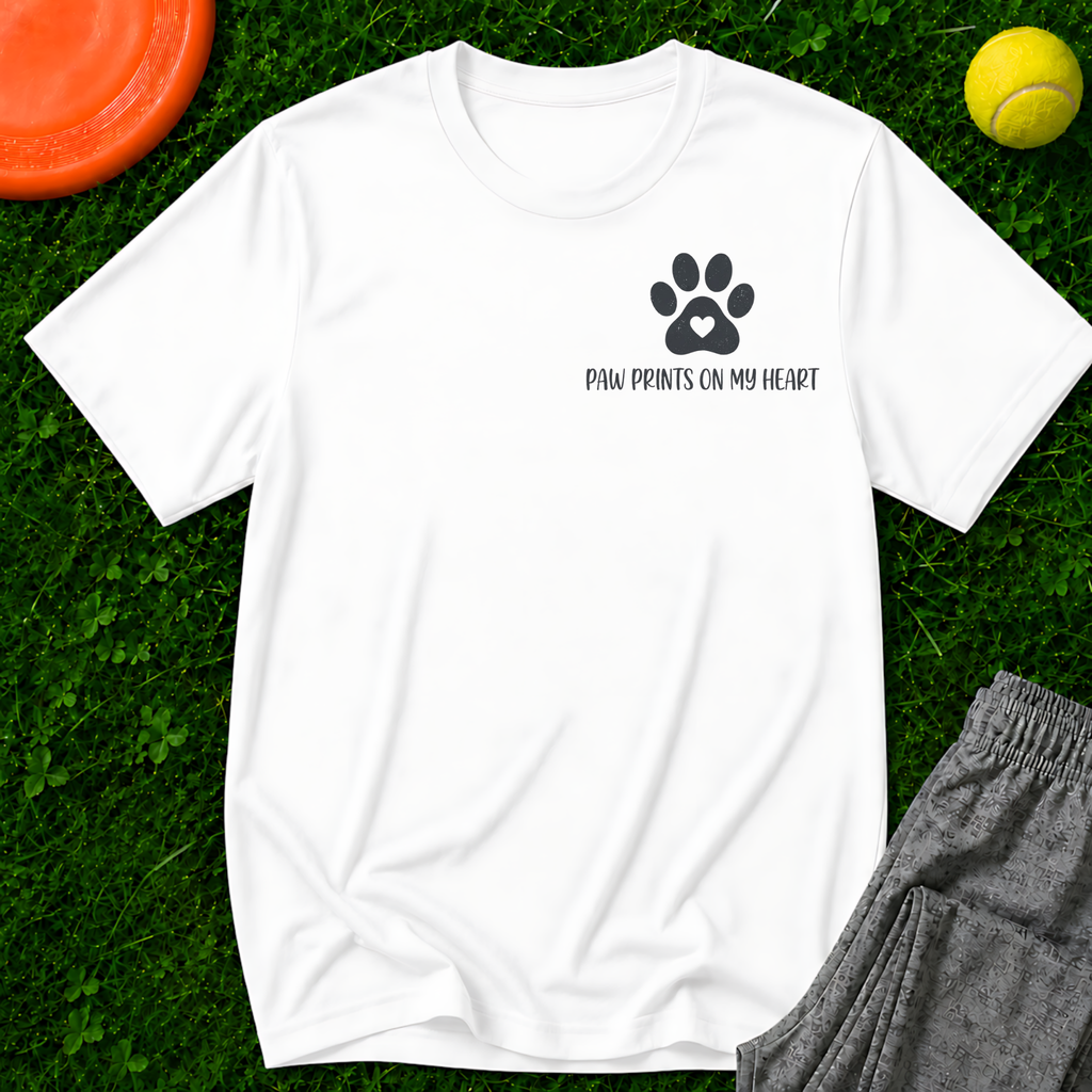 Paw Prints T‑Shirt — Gildan Softstyle