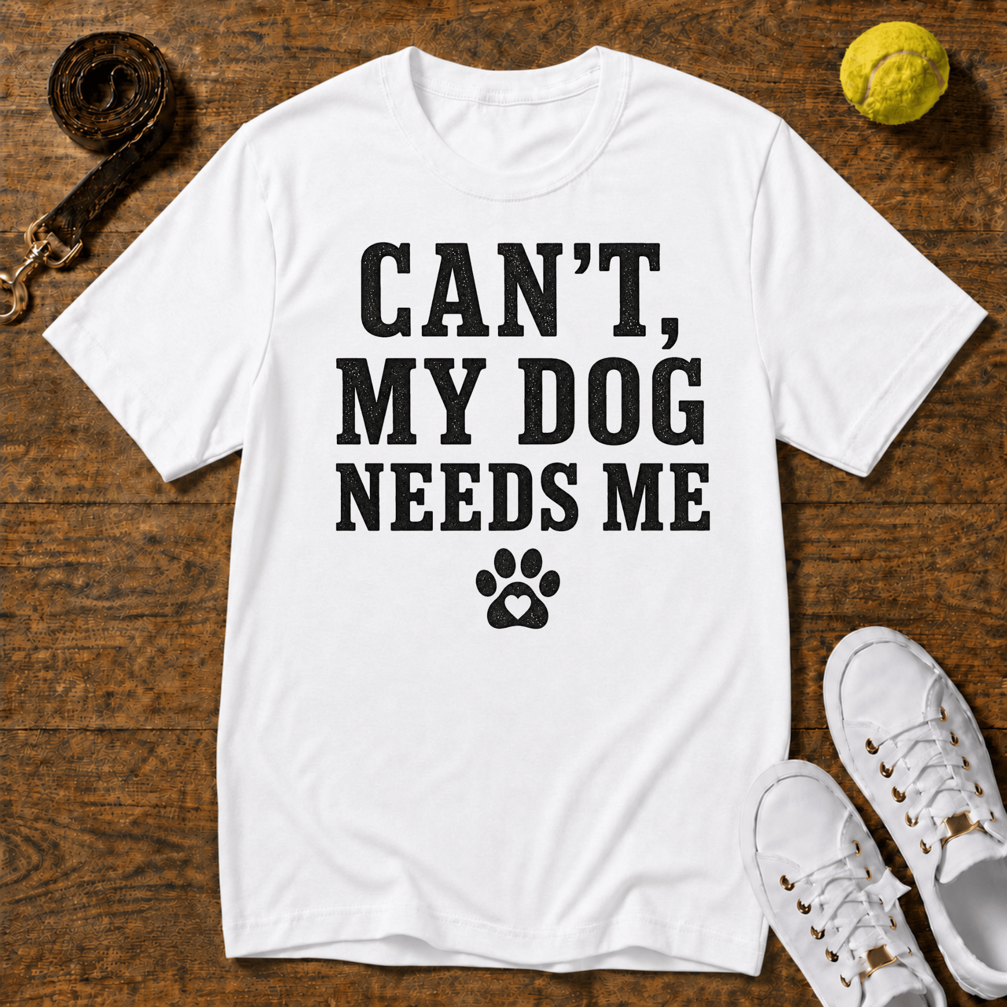 Can’t, My Dog Needs Me T-Shirt – Gildan Softstyle
