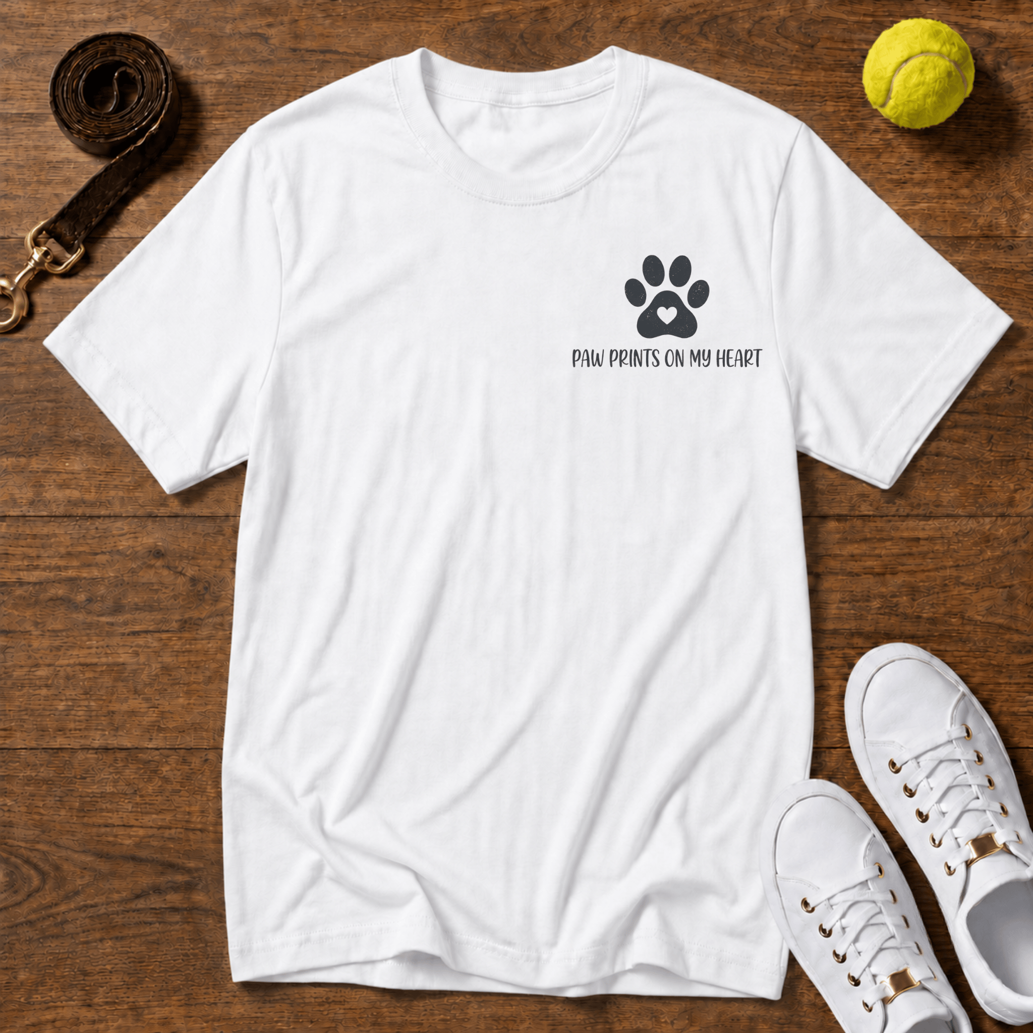 Paw Prints T‑Shirt — Gildan Softstyle