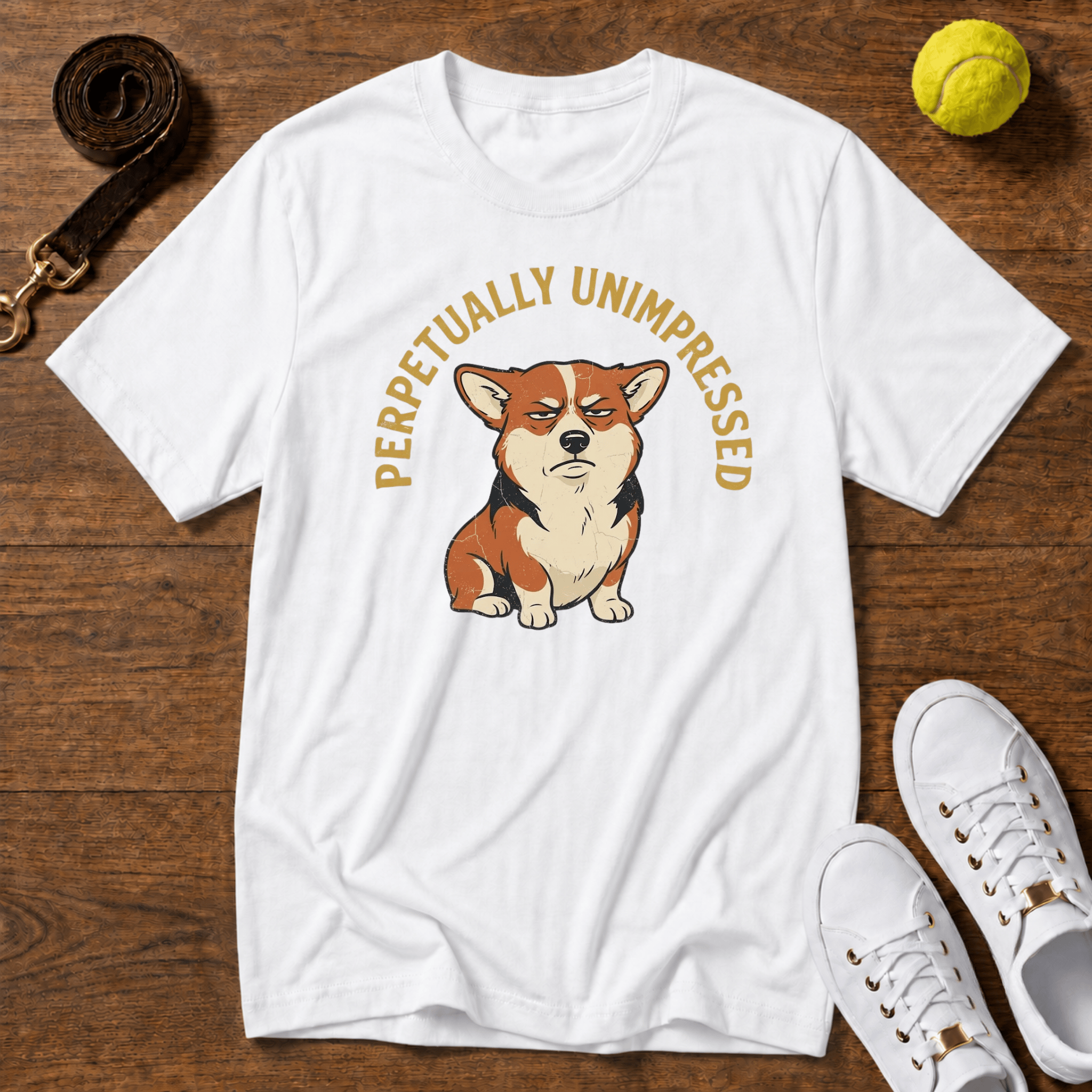 Corgi Unimpressed T-Shirt - Gildan Softstyle