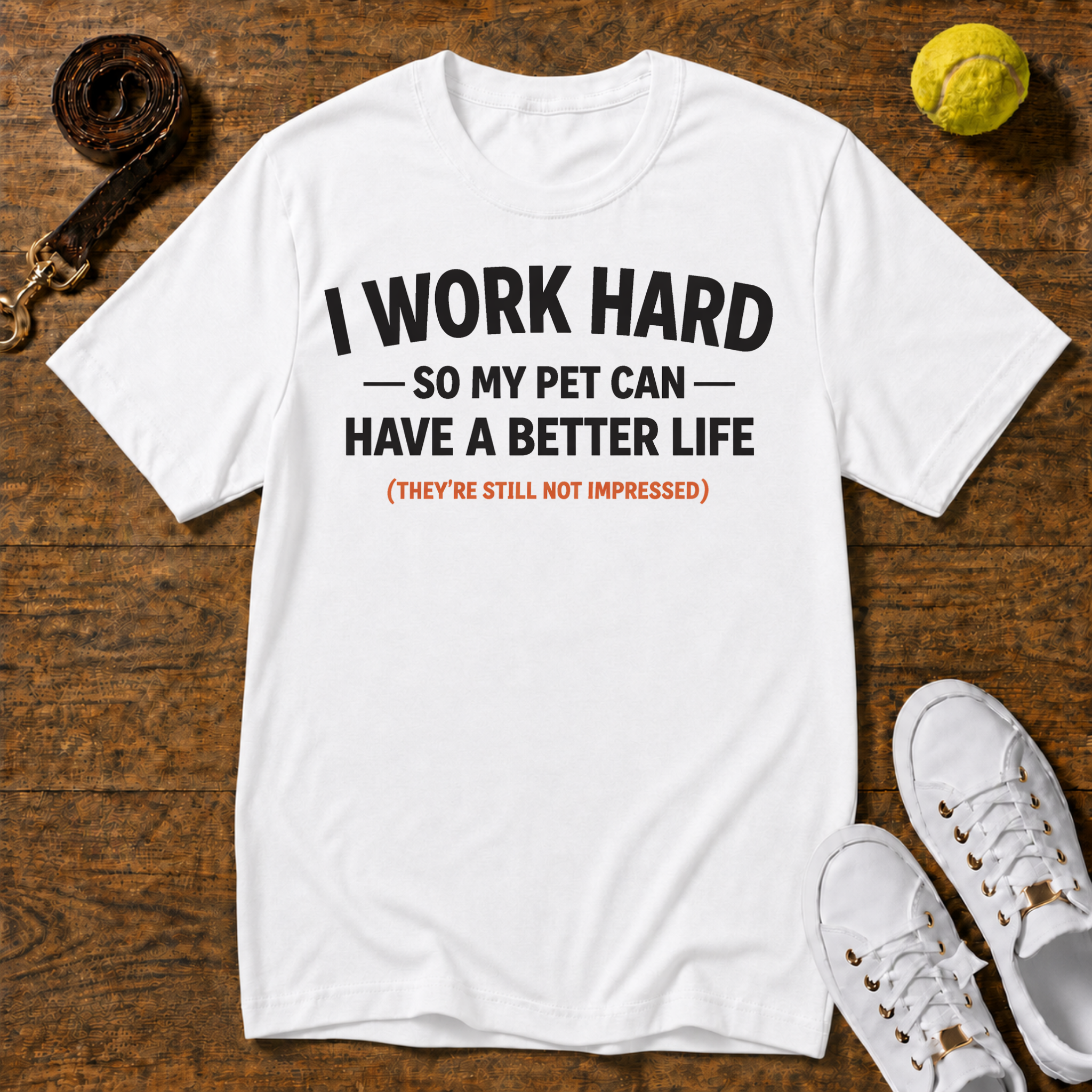 I Work Hard T-Shirt – Gildan Softstyle