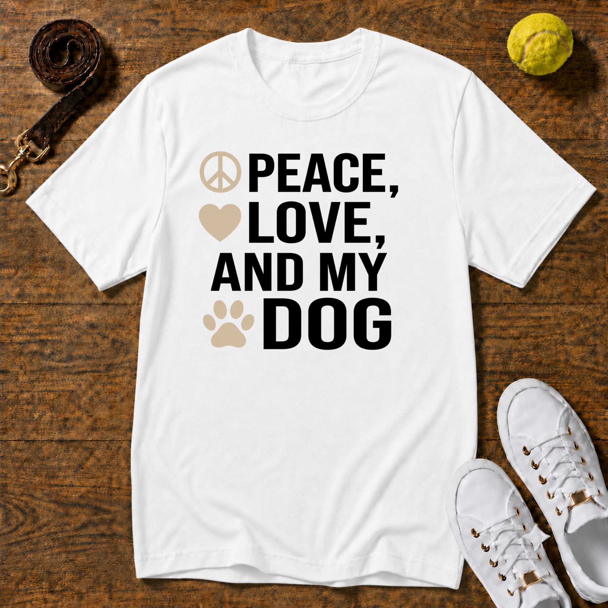 Peace, Love T-Shirt – Gildan Softstyle