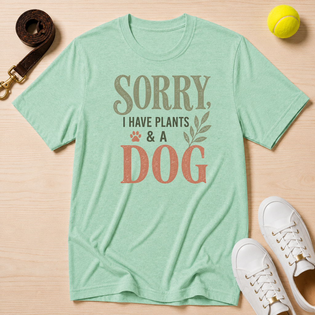 Sorry I Have Plants & A Dog T-Shirt