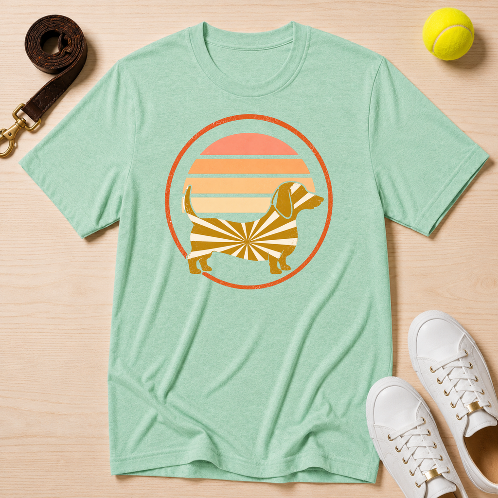 Dachshund Sunset, Classic Tee