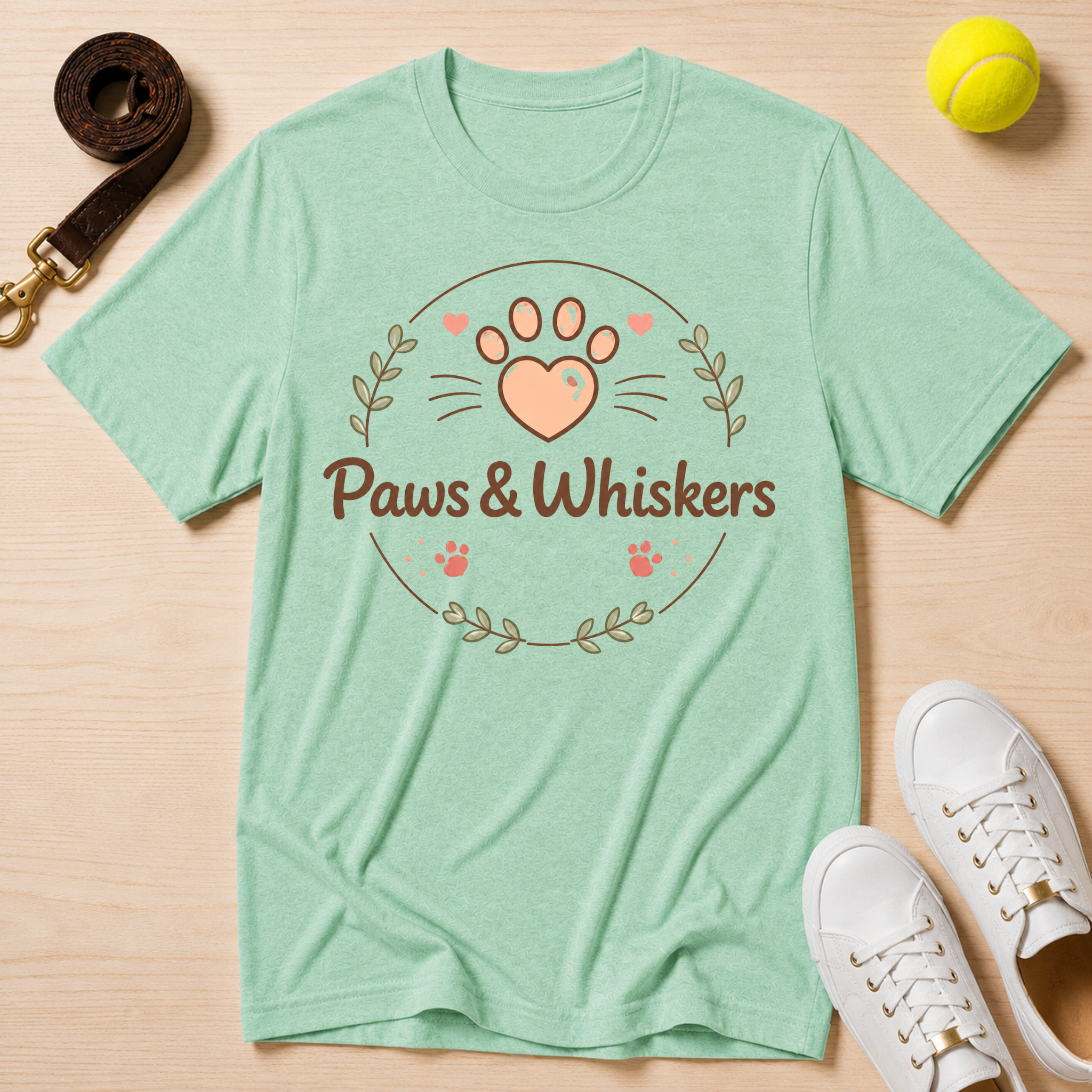 Paws & Whiskers Pet Graphic T-Shirt