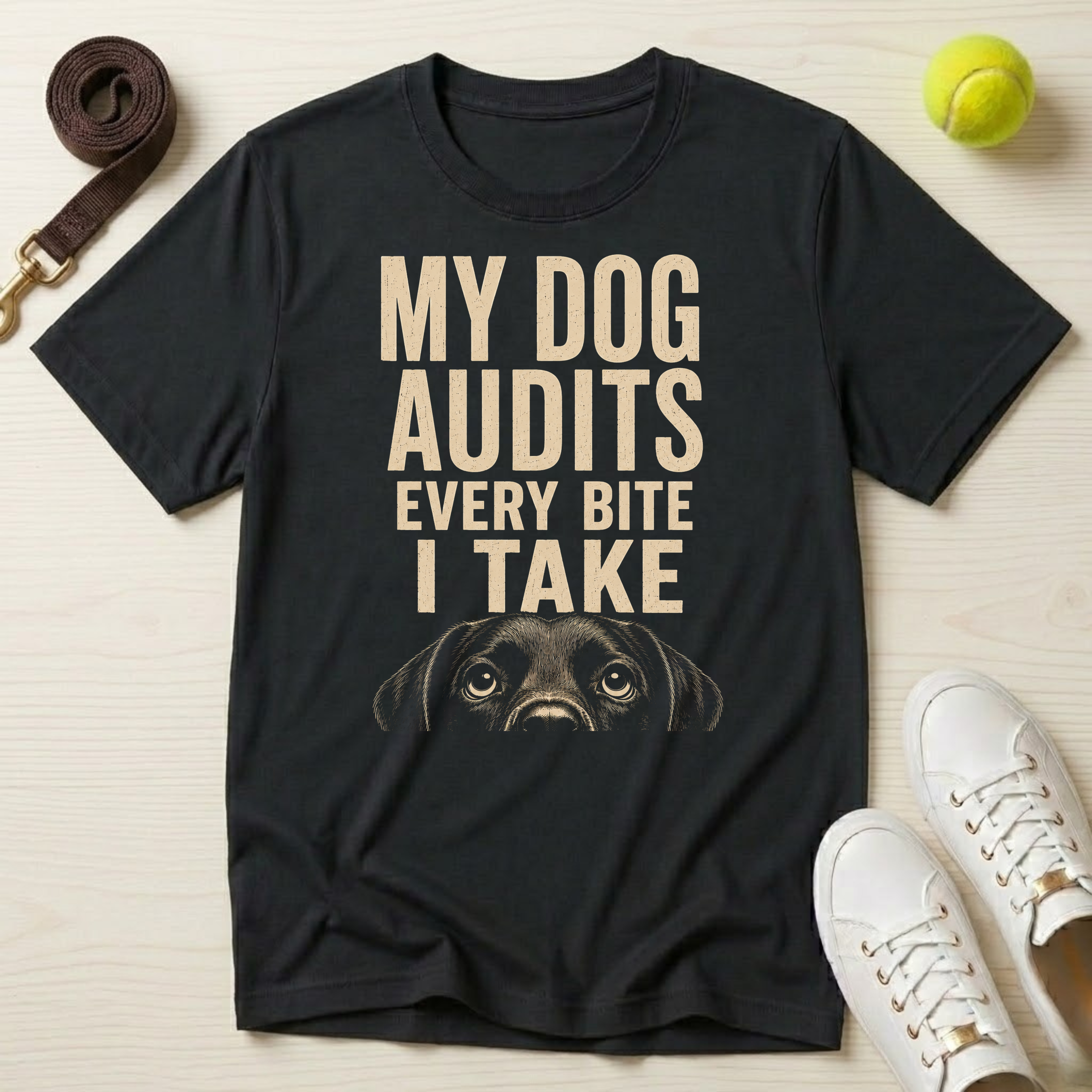 My Dog Audits Every Bite I Take-T Shirt