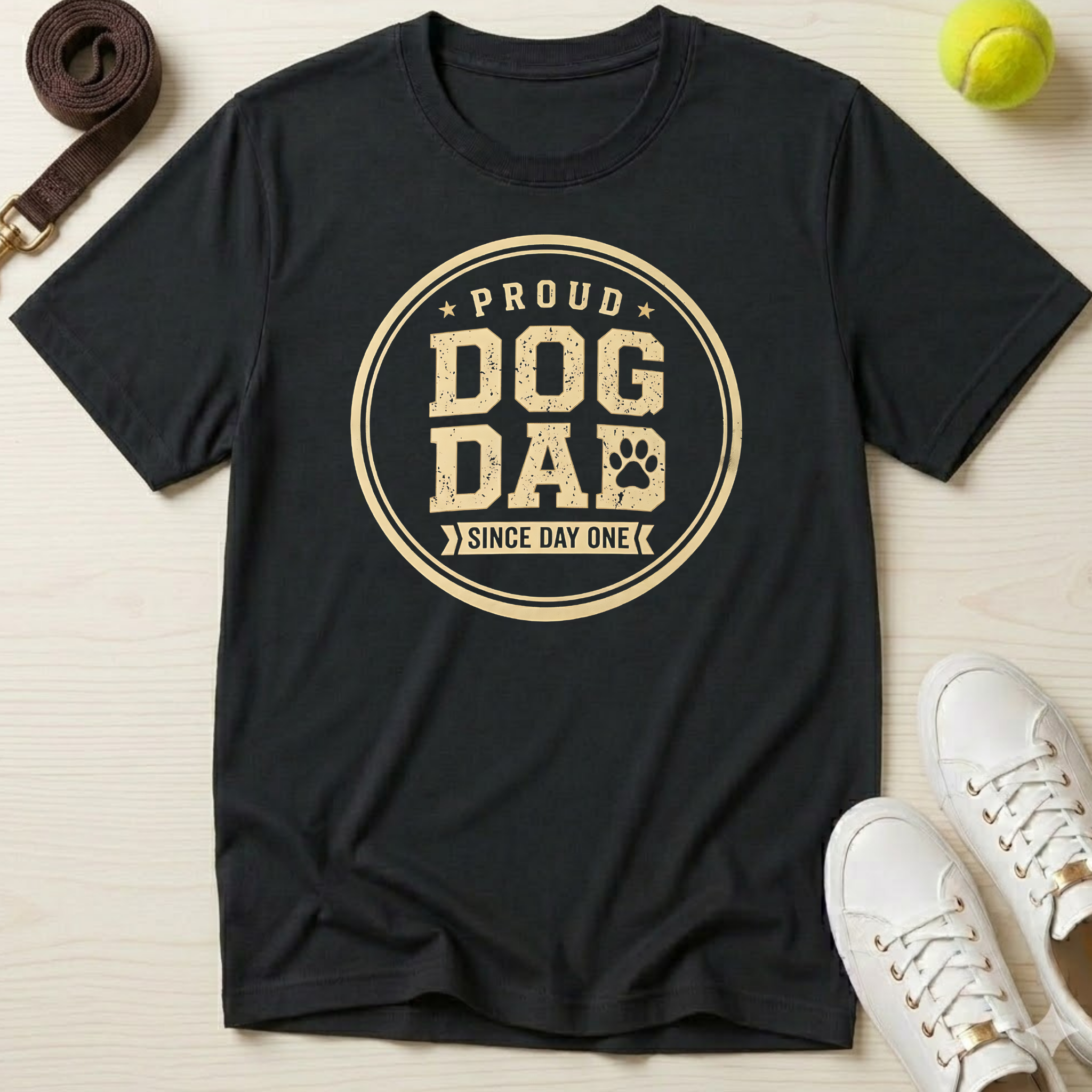 Proud Dog Dad Since Day One, T-Shirt