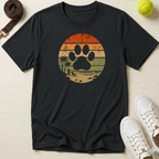 Retro Sunset Paw, Classic Tee