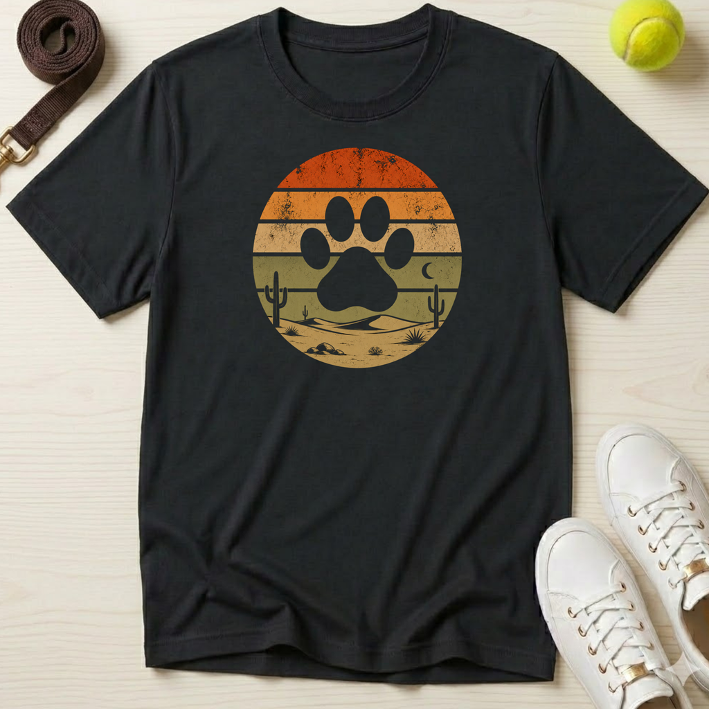 Retro Desert Paw, Classic Tee