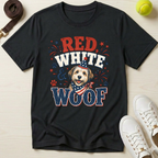 Red White & Woof 4th of July- T-Shirt
