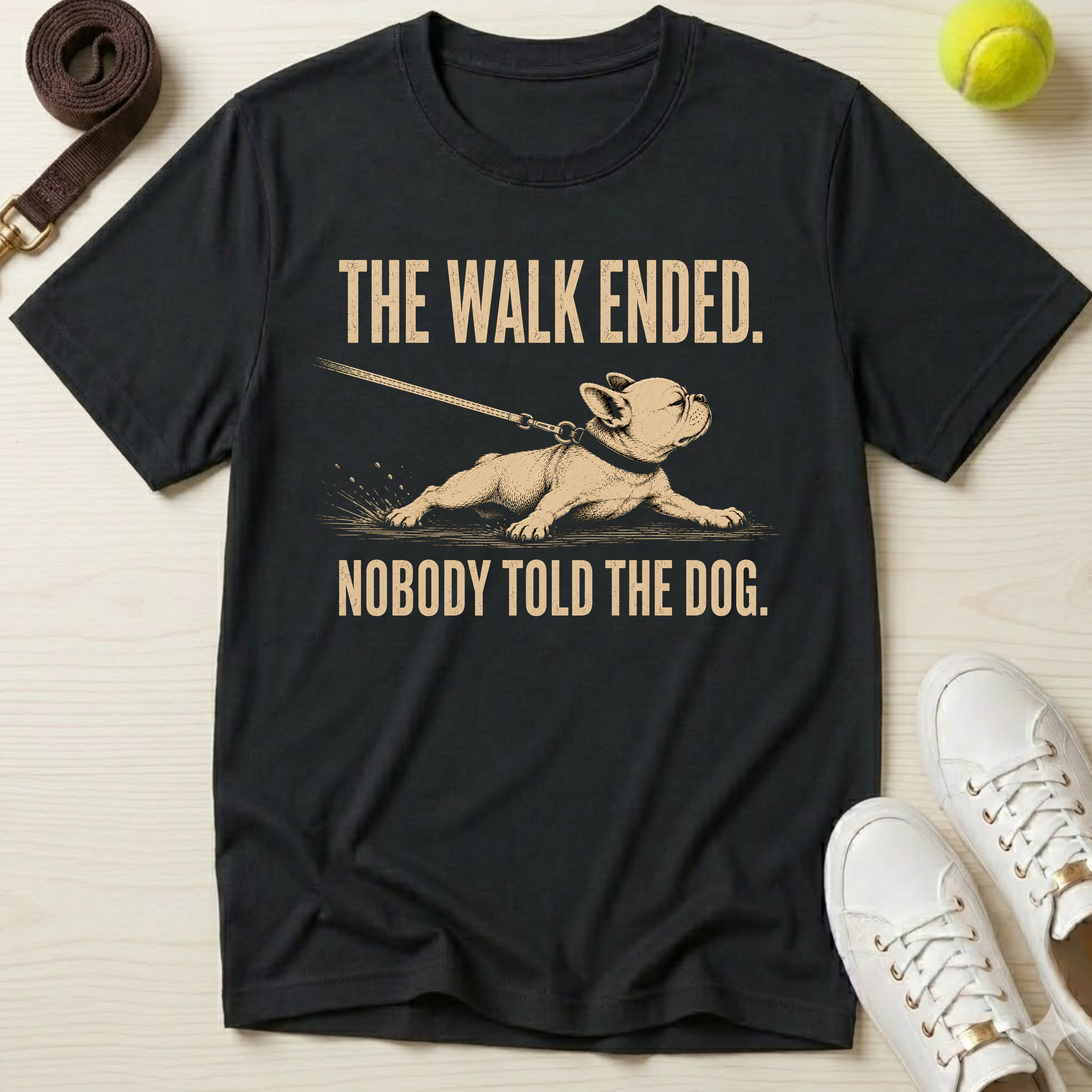The Walk Ended. Nobody Told The Dog T-Shirt