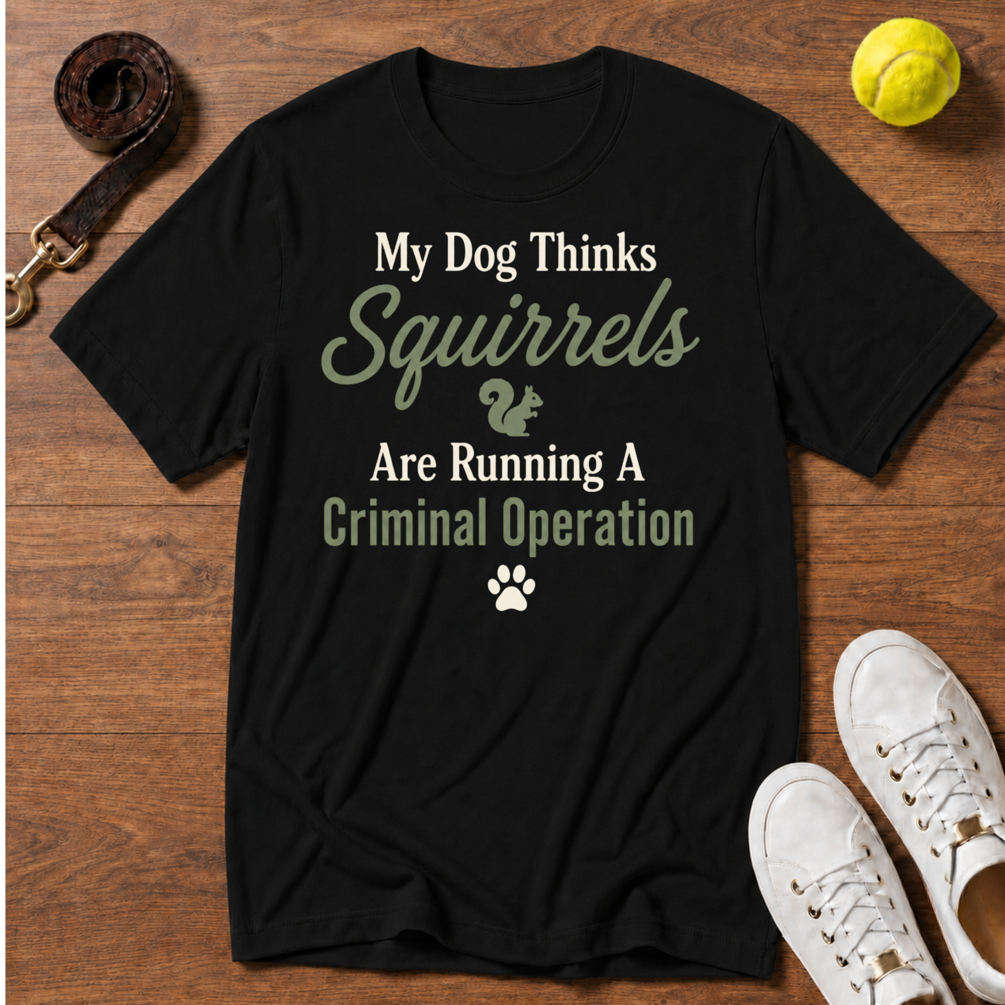 Squirrels Criminal Operation T-Shirt – Gildan Softstyle