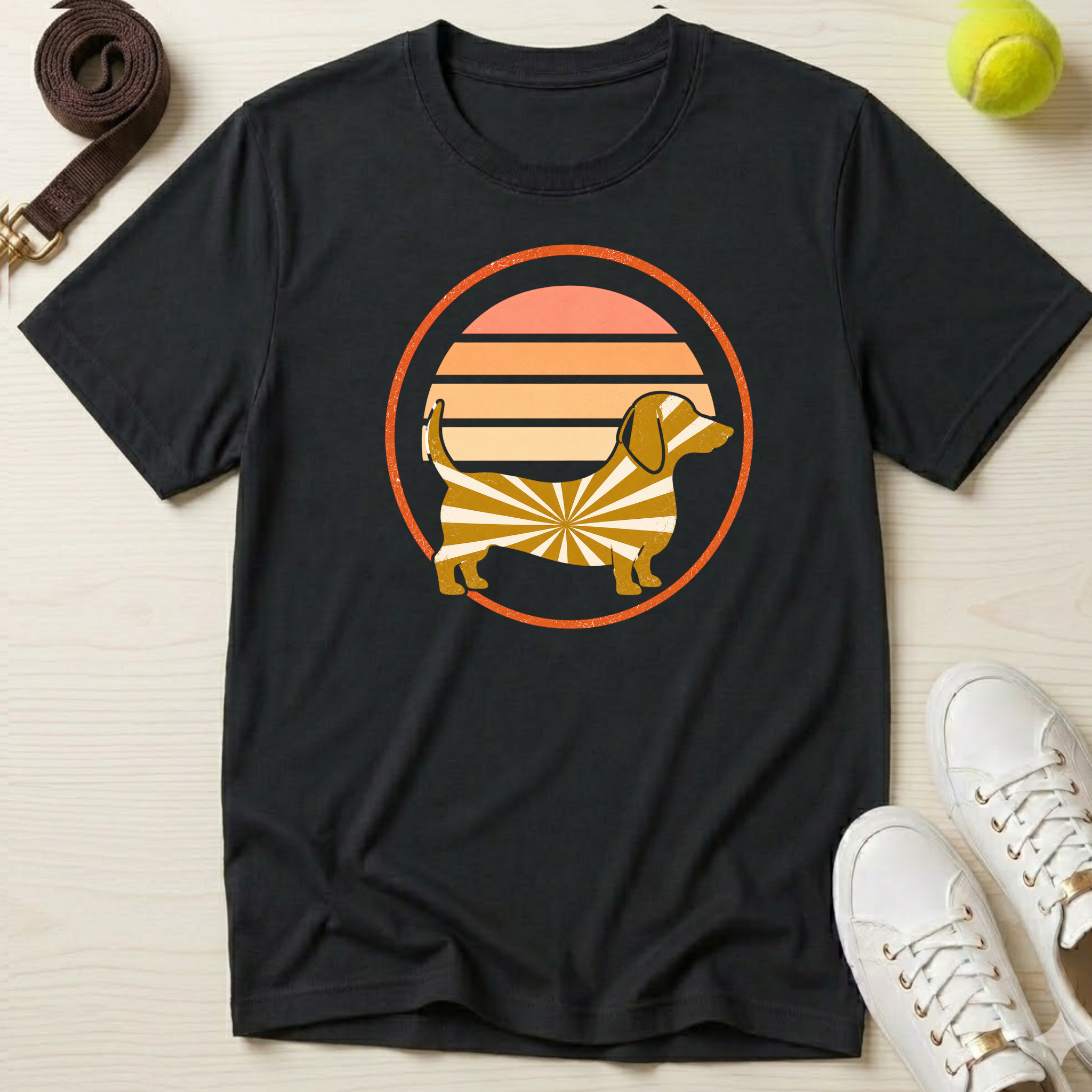 Dachshund Sunset, Classic Tee