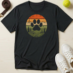 Retro Paw Print Cabin in The Woods, Classic Tee