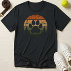 Retro Paw Print T‑Shirt
