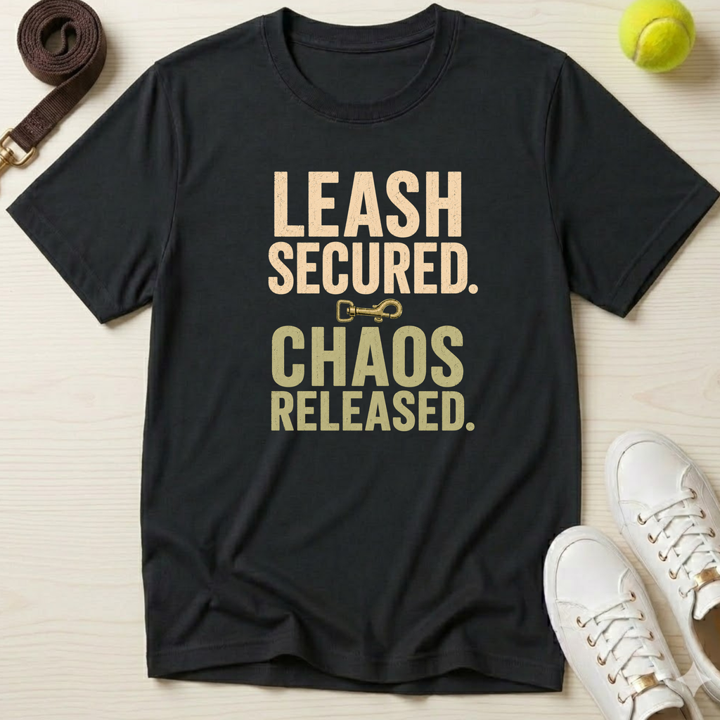 Leash Secured. Chaos Released T-Shirt