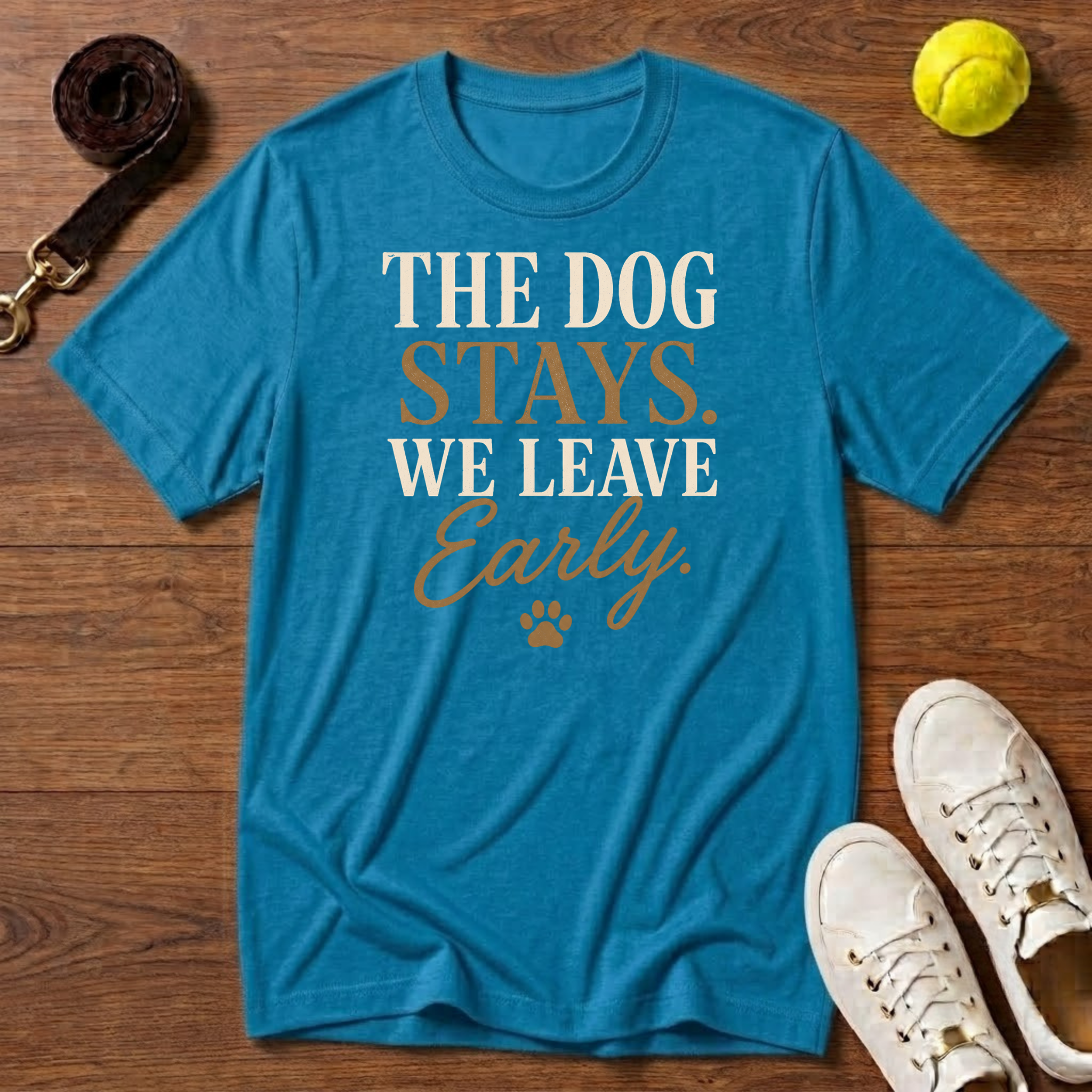 We Leave Early. Gildan Softstyle Tee