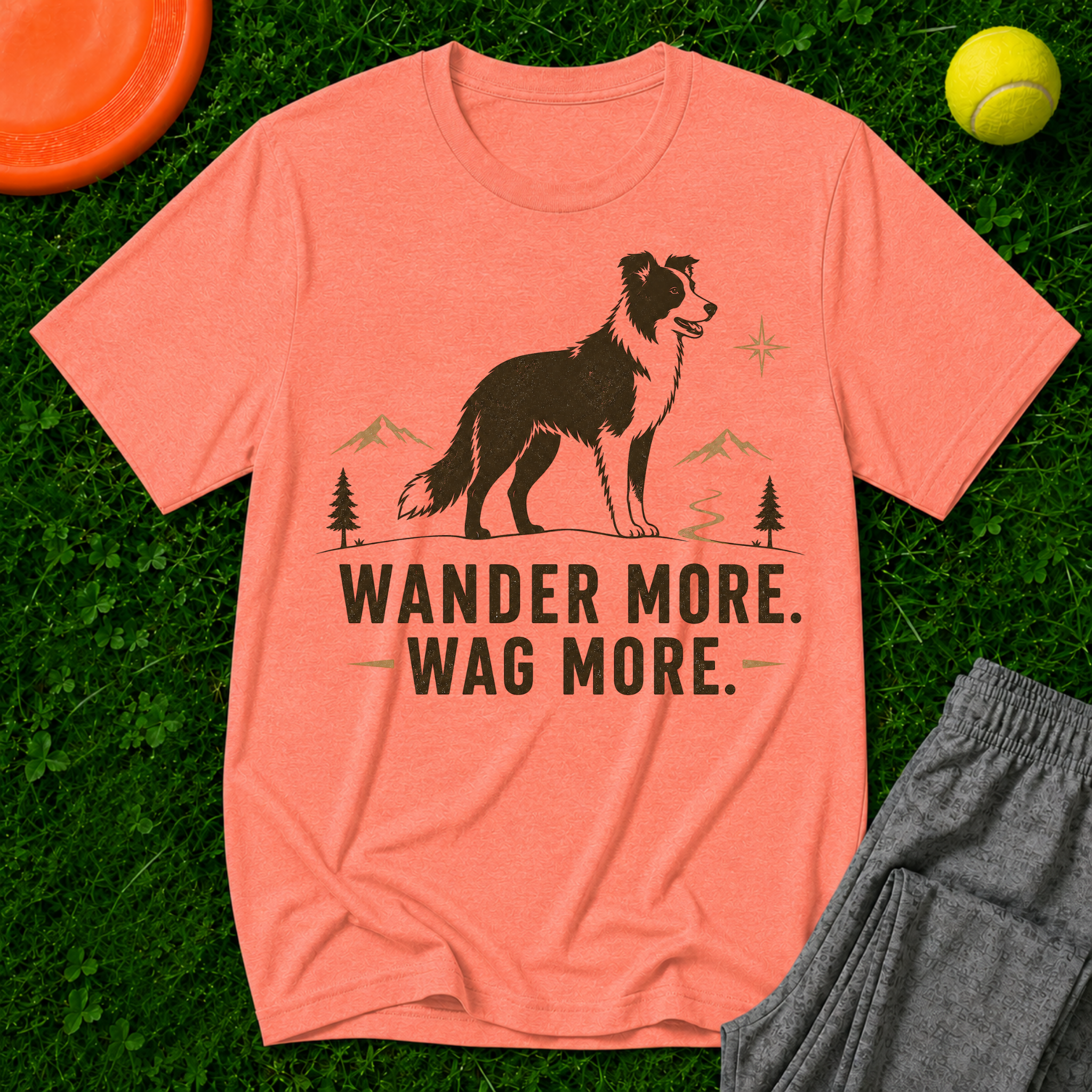 Wander More Wag More, Classic T-Shirt