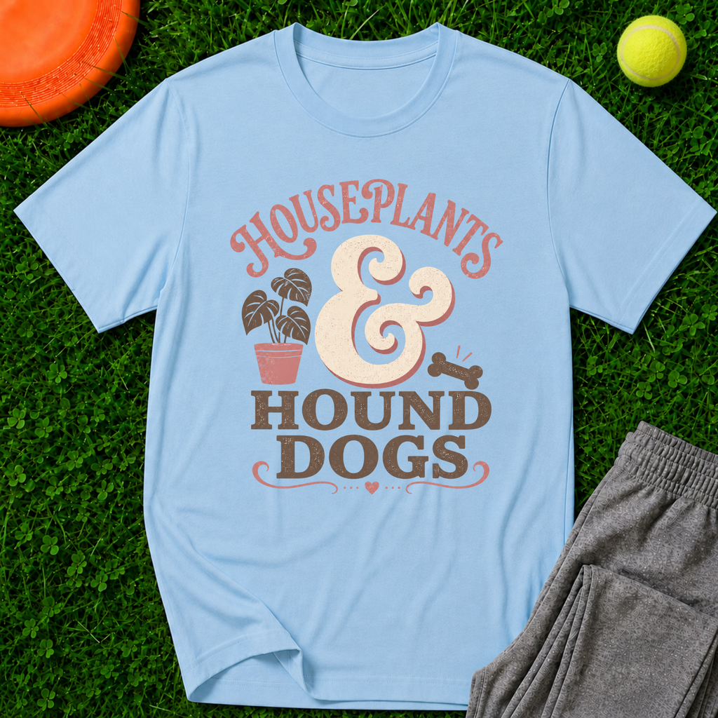 Houseplants & Hound Dogs, Classic T-Shirt