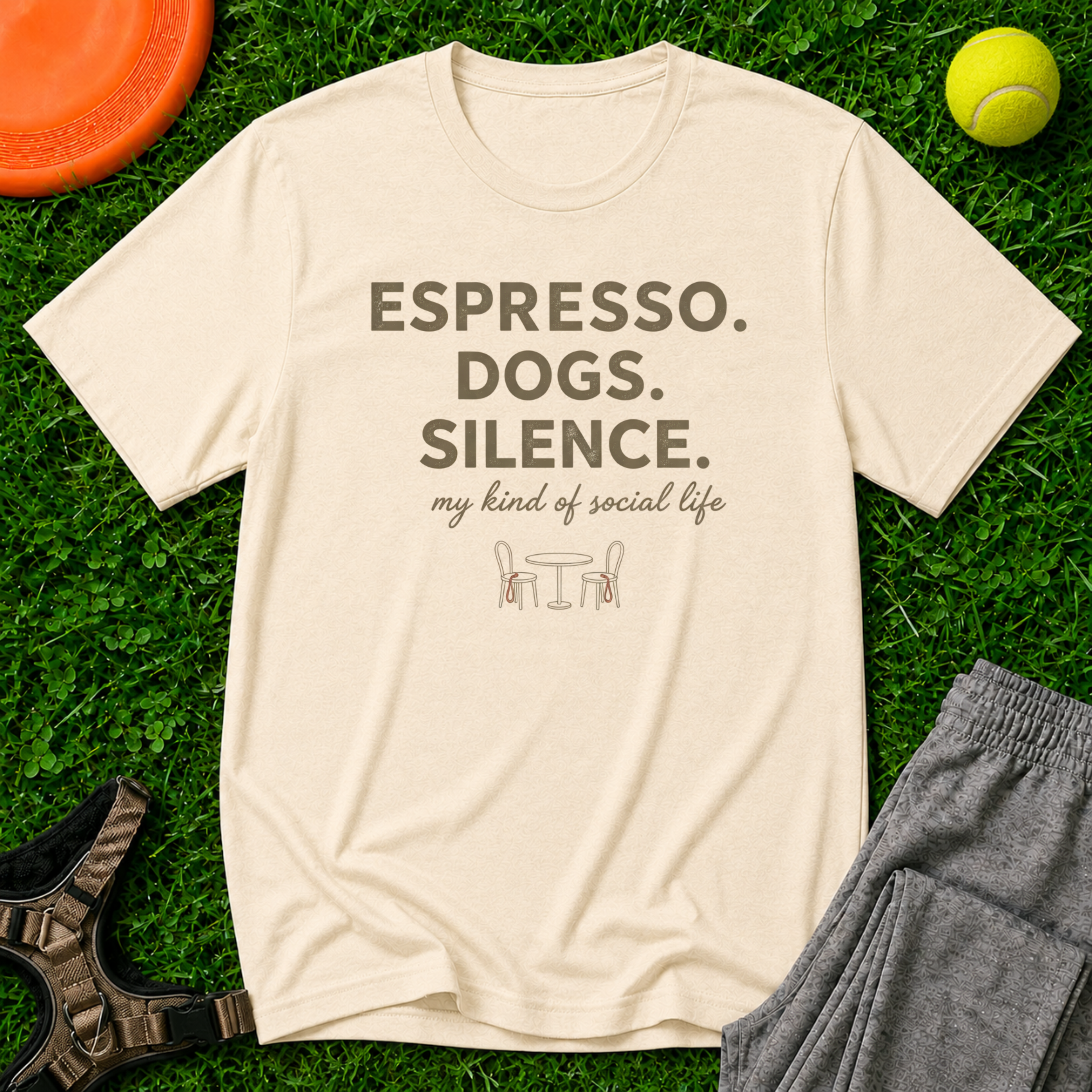 Espresso. Dogs. Silence. T-Shirt