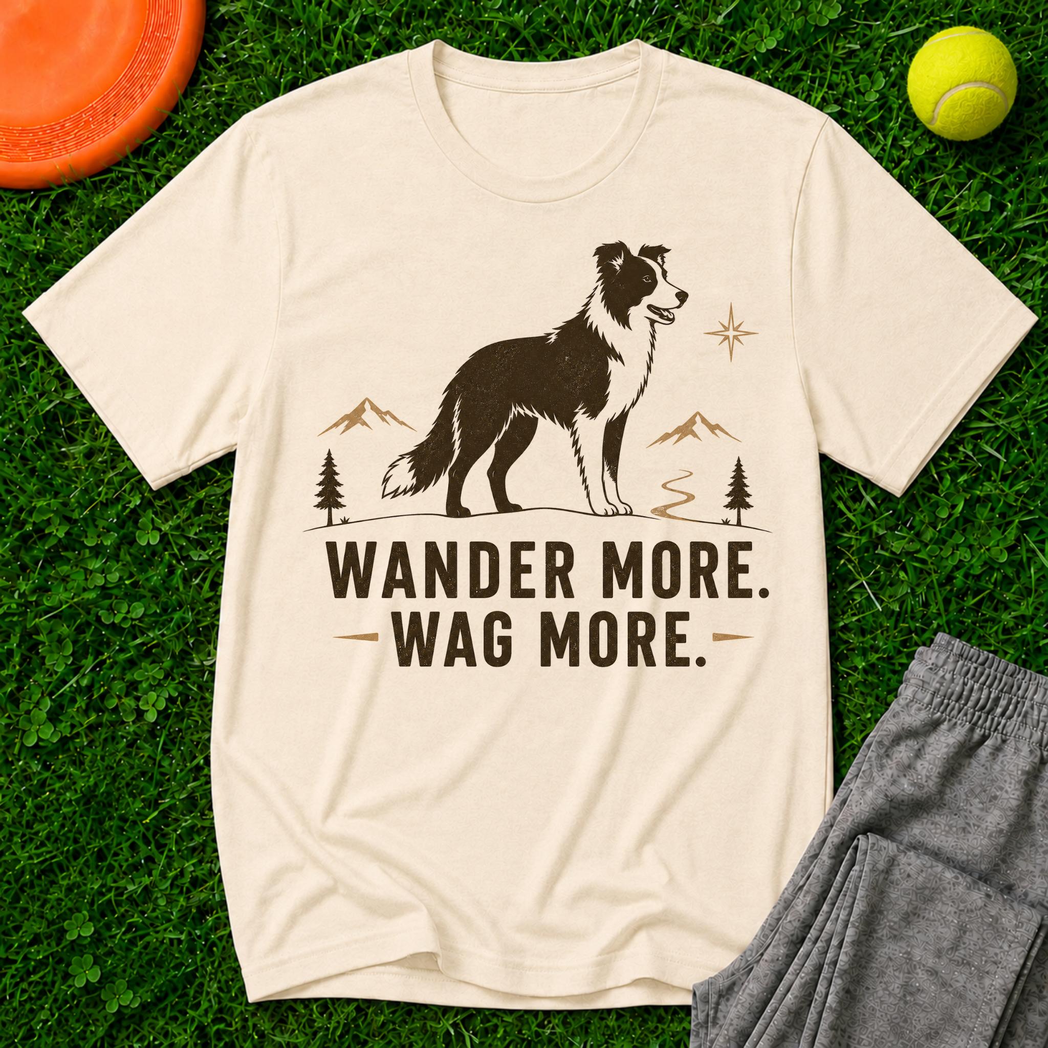 Wander More Wag More, Classic T-Shirt
