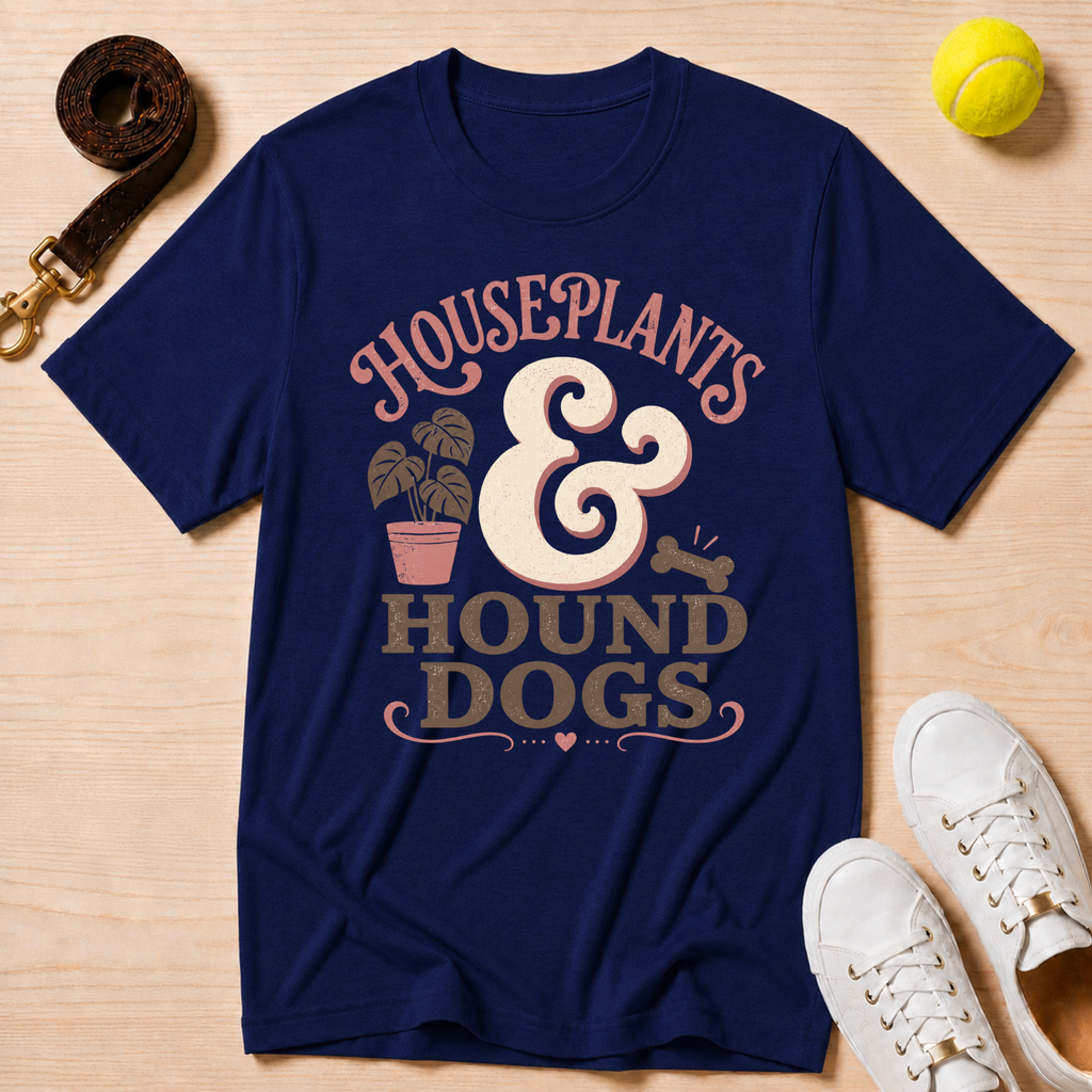 Houseplants & Hound Dogs, Classic T-Shirt