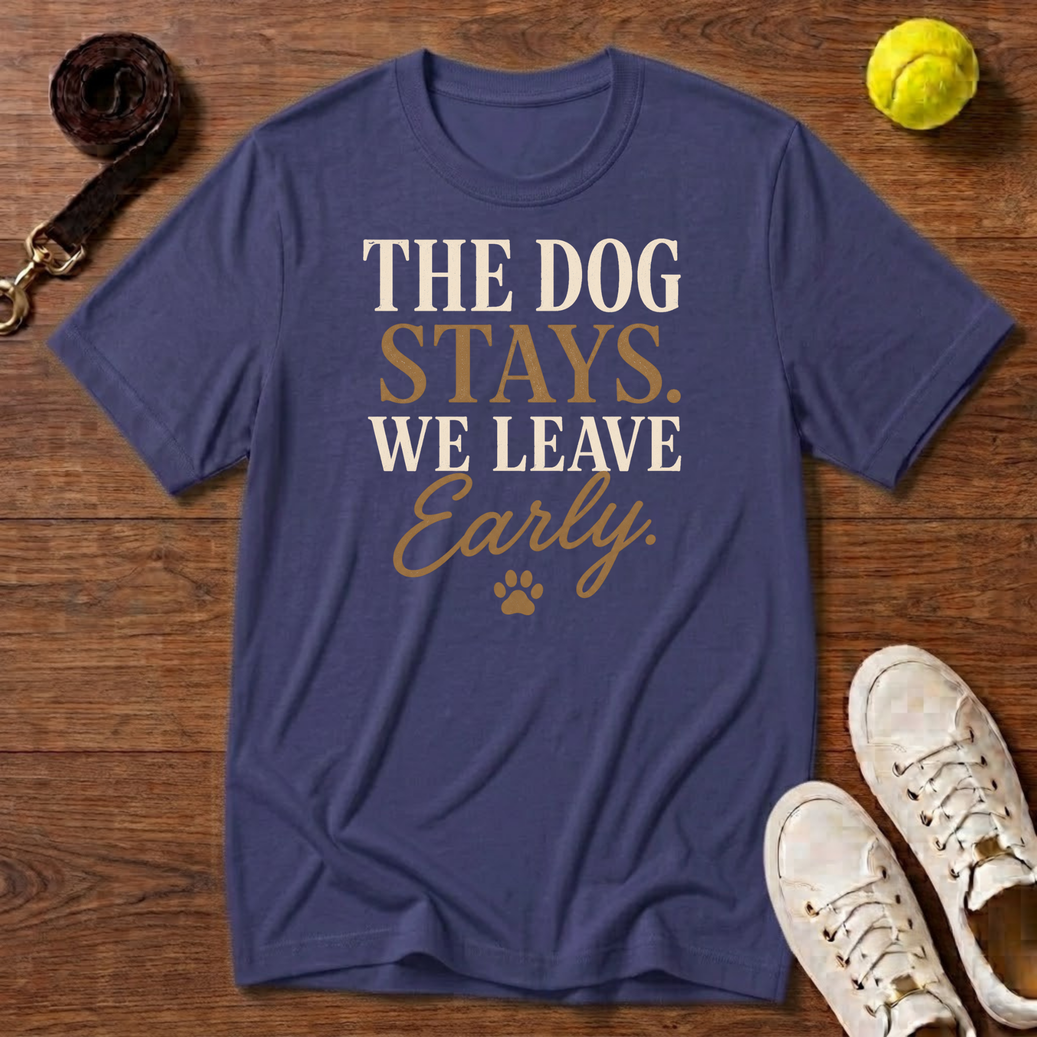We Leave Early. Gildan Softstyle Tee