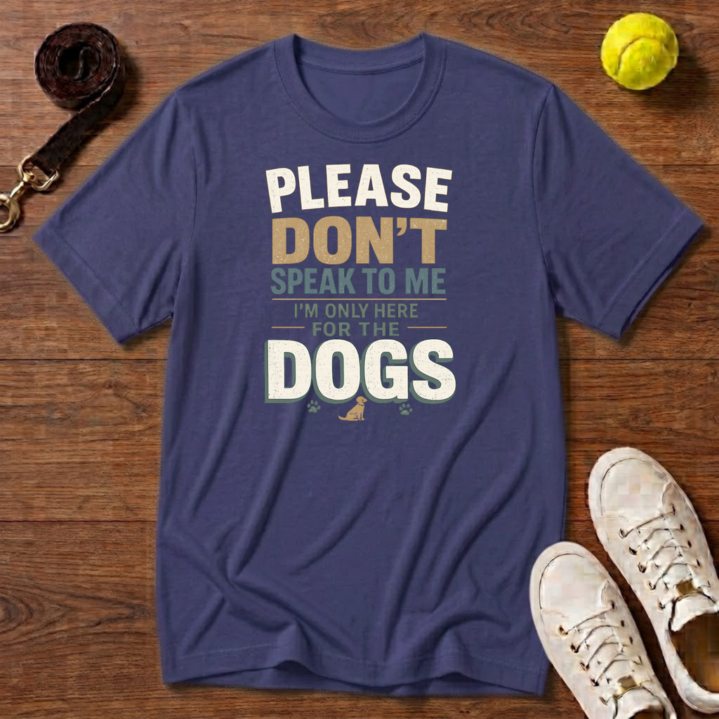 Here for the Dogs T-Shirt – Gildan Softstyle