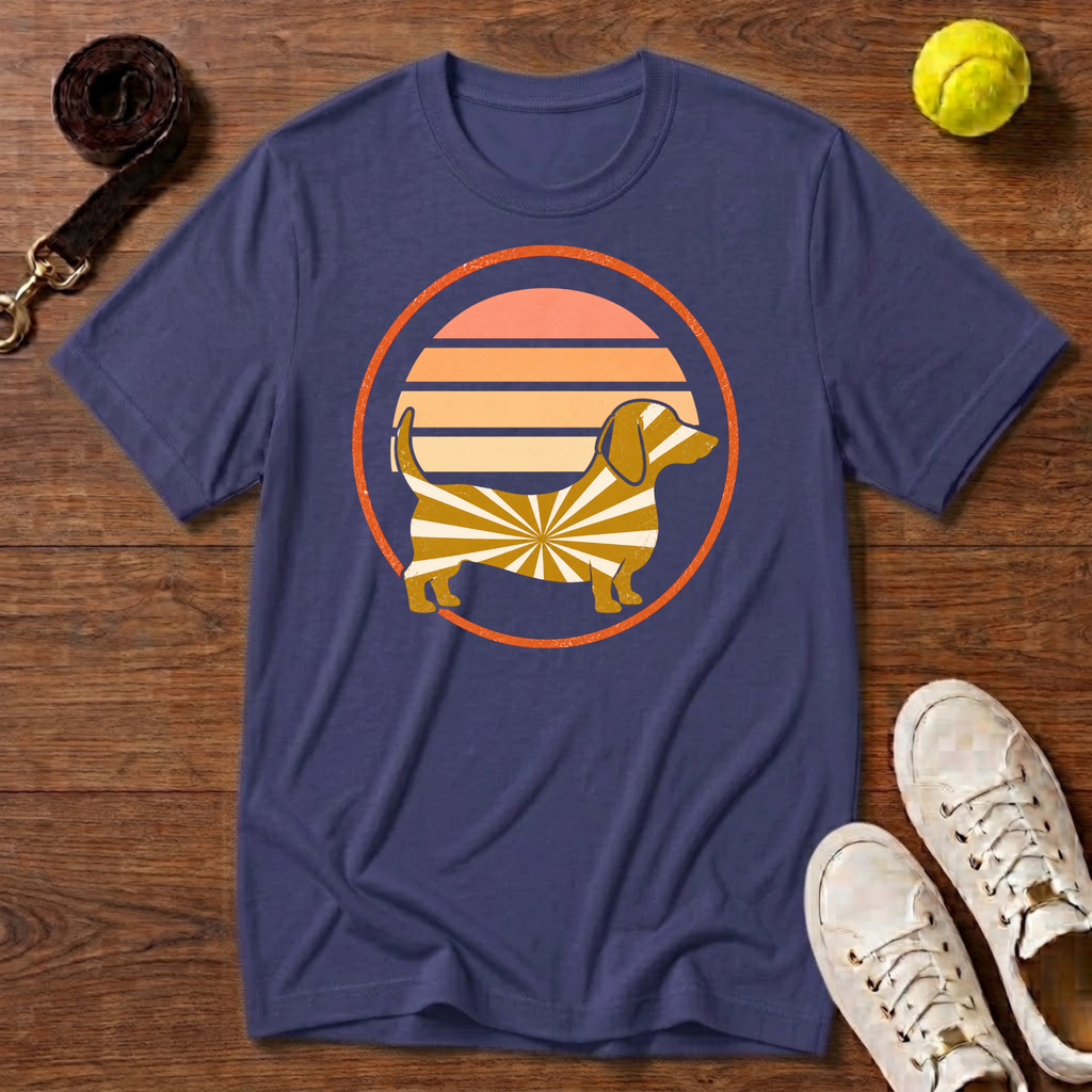 Dachshund Sunset T-Shirt – Gildan Softstyle