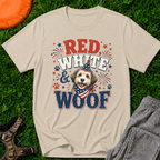 Red White & Woof 4th of July- T-Shirt