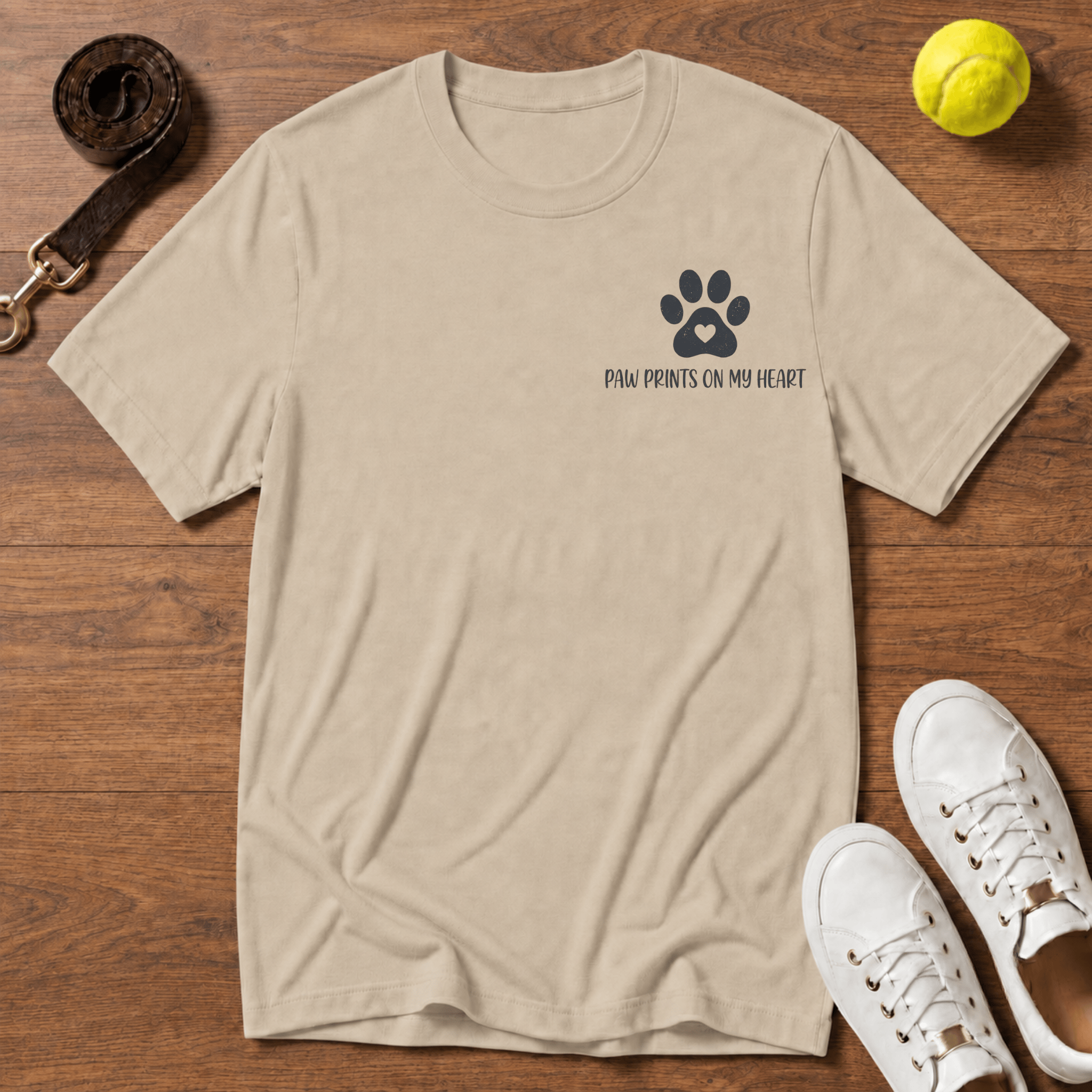 Paw Prints T‑Shirt — Gildan Softstyle