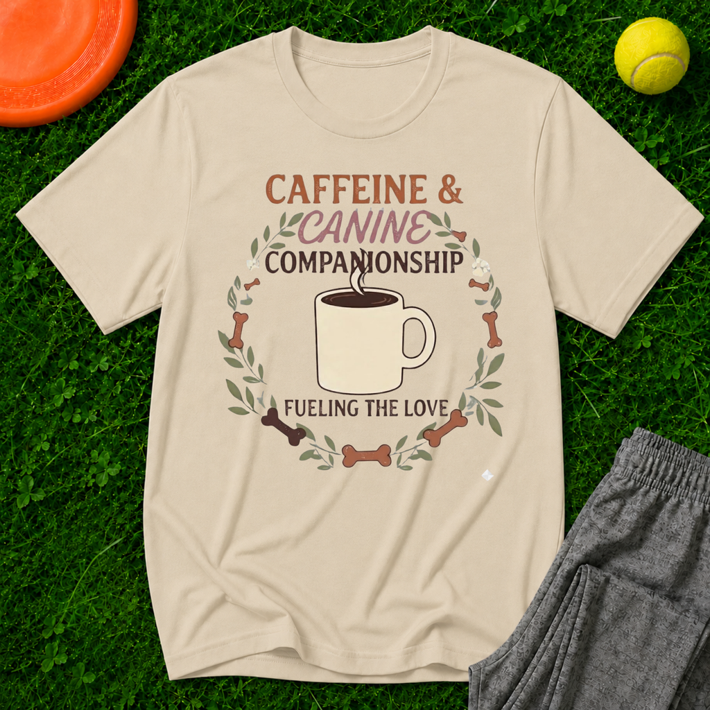 Caffeine & Canine T‑Shirt — Gildan Softstyle