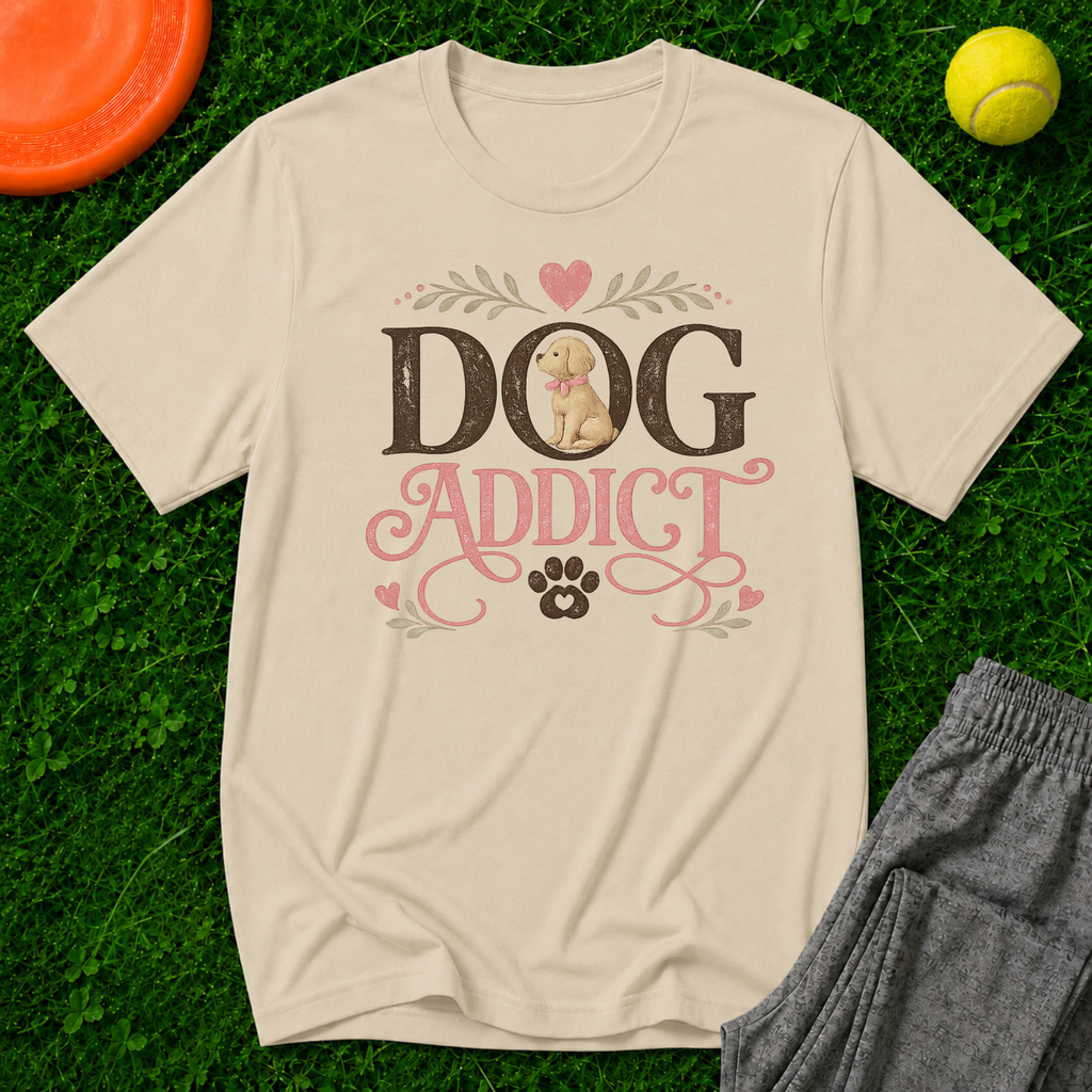 Dog Addict, Classic T-Shirt