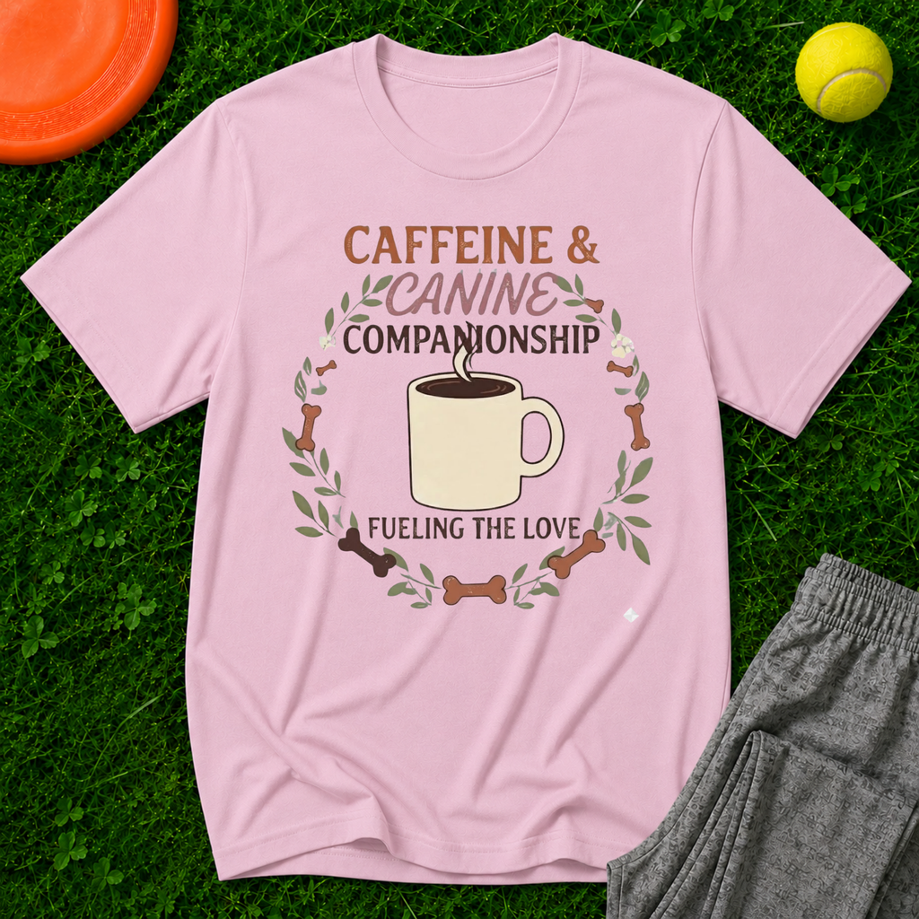 Caffeine & Canine T‑Shirt — Gildan Softstyle